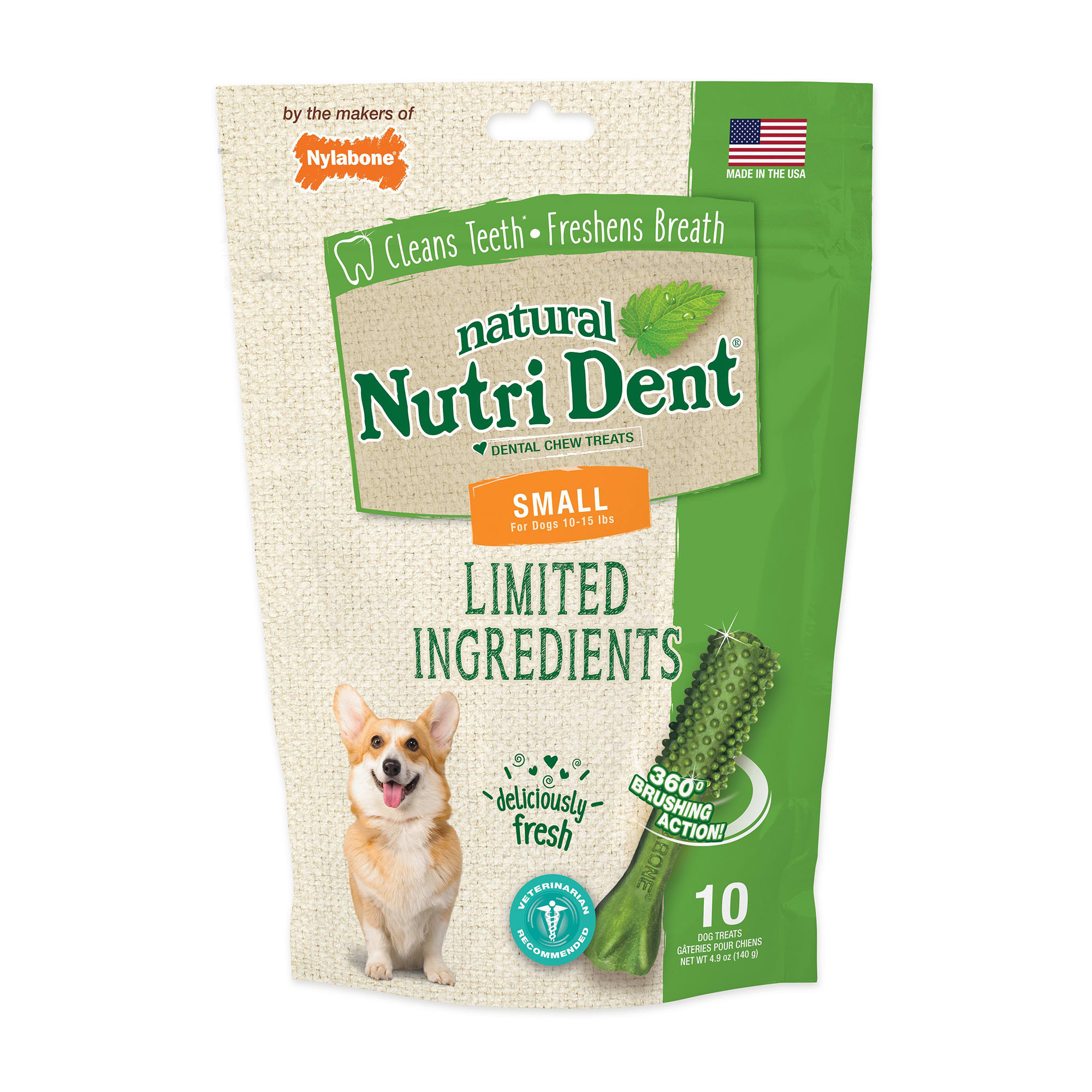 Nylabone Nutri Dent Limited Ingredients Small Fresh Breath Dental Chews