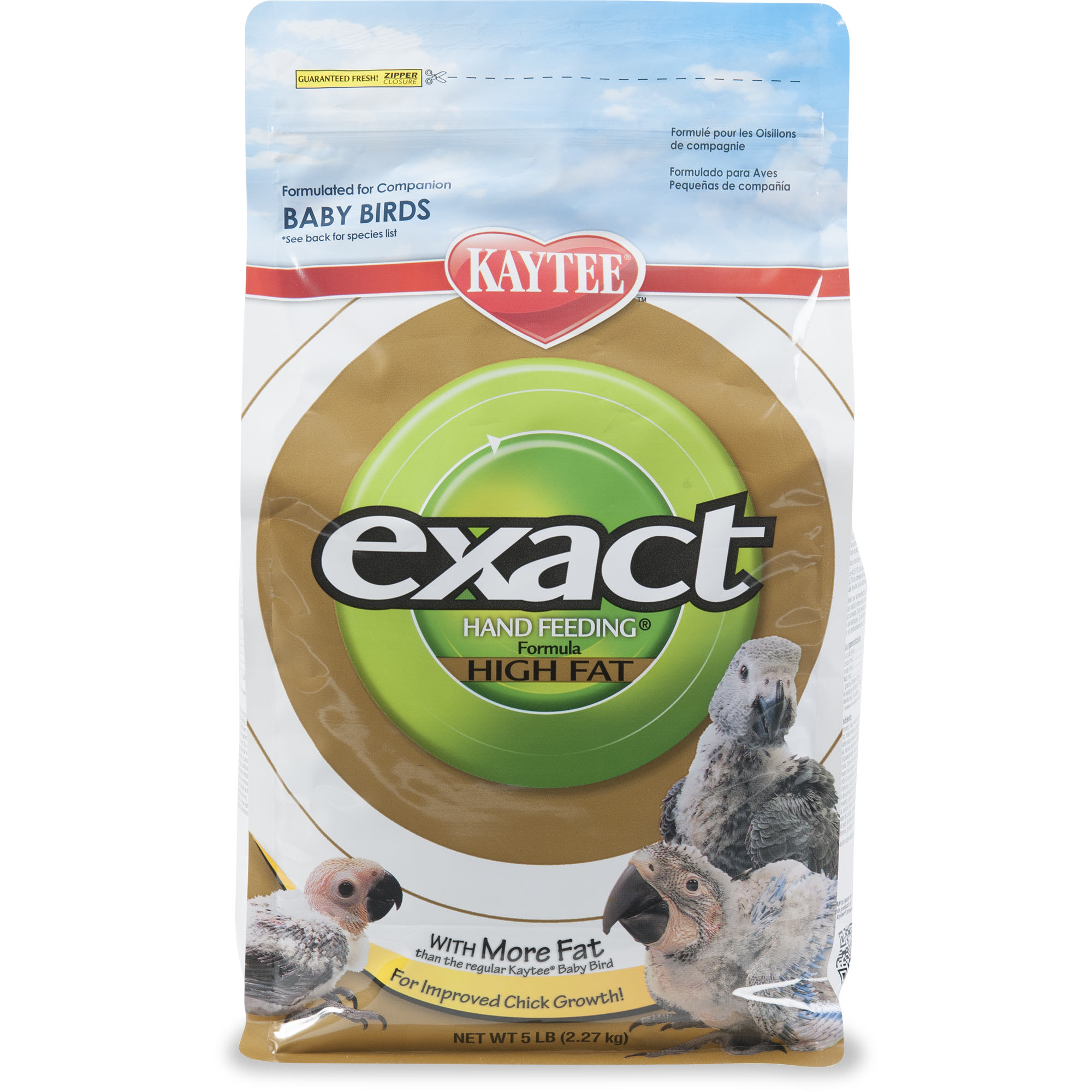 Kaytee Exact High Fat Baby Bird Feeding Formula 5 lbs