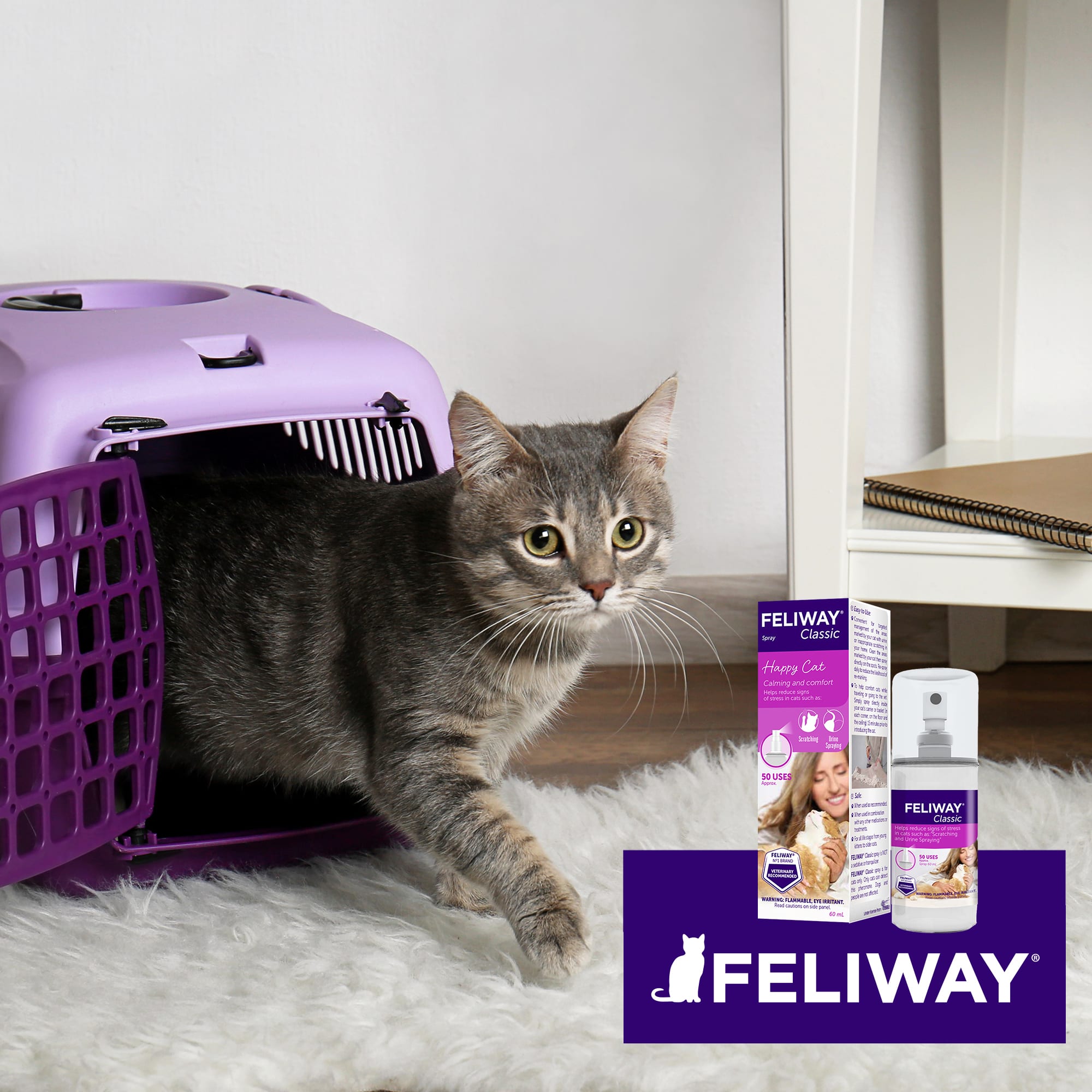 Feliway Calming Spray for Cats, 60 ml.