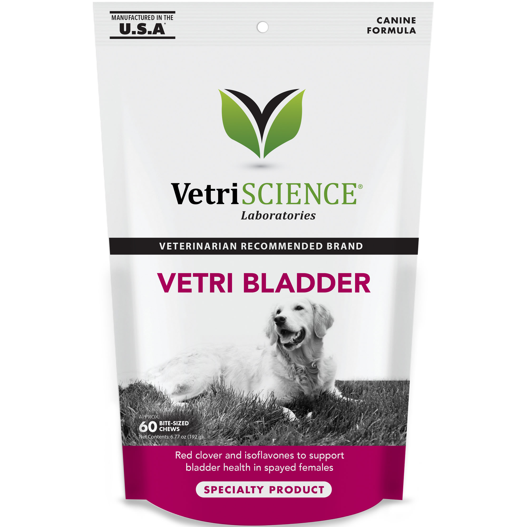VetriScience Vetri Bladder Canine Formula Bite Size Chews for Dogs, Count of 60