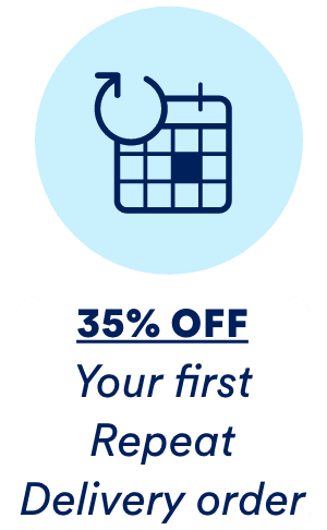 35% OFF your first Repeat Delivery order