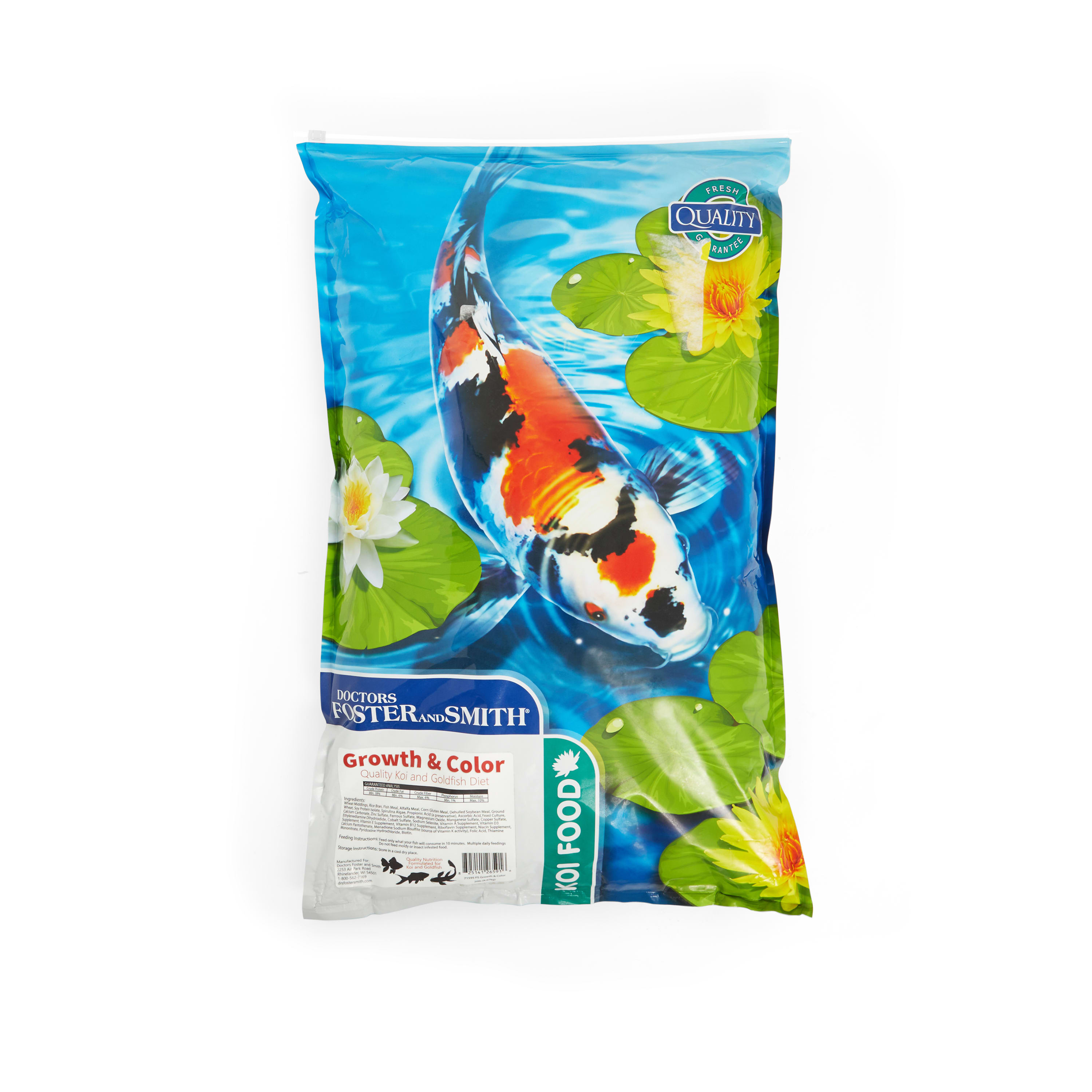 Drs. Foster and Smith Growth Color Quality Koi and Goldfish Food