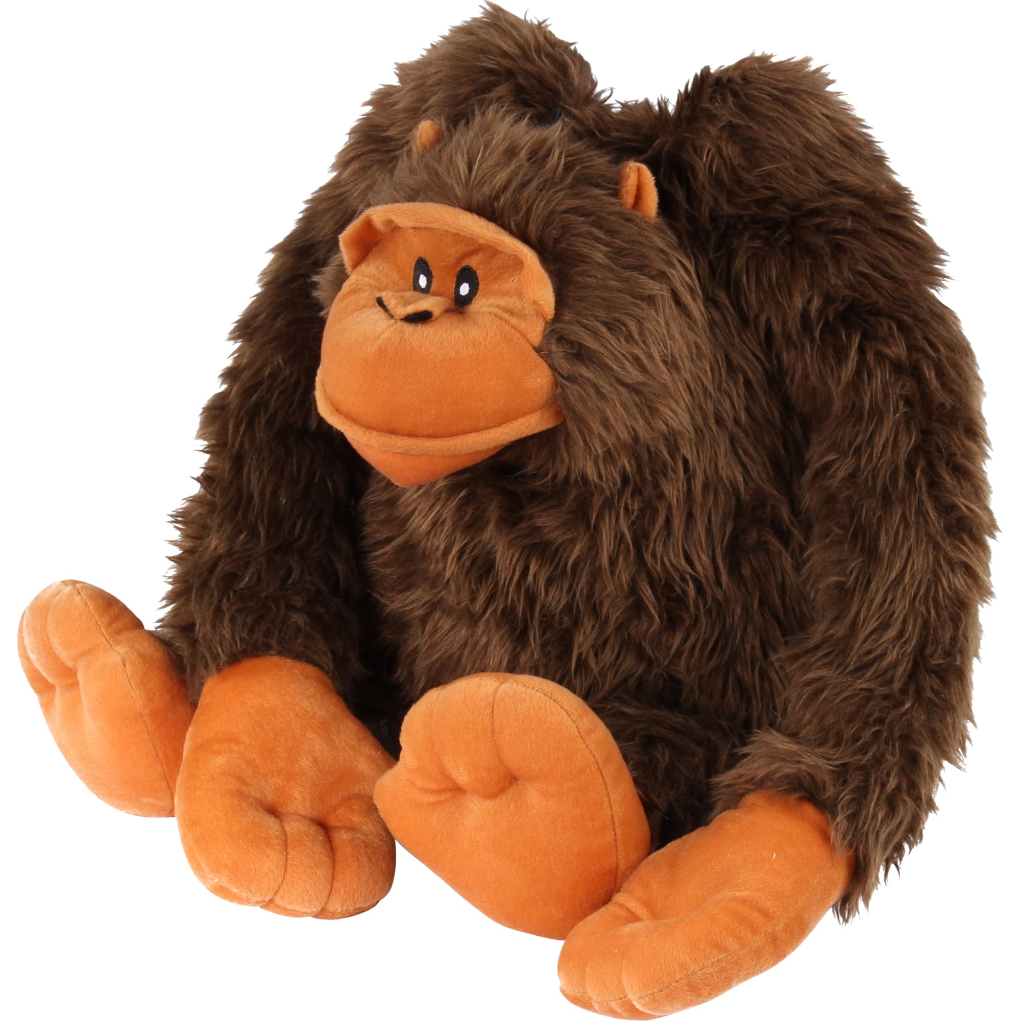 frisco muscle plush squeaking gorilla dog toy