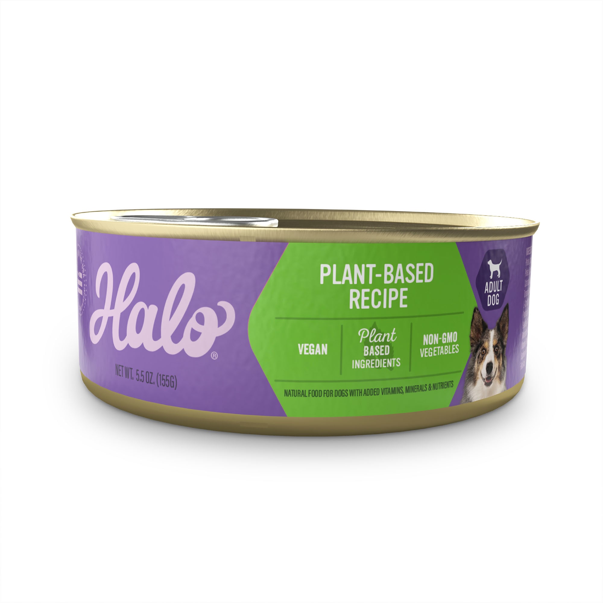 Halo Vegan Plant Based Recipe Wet Dog Food 5.5 oz. Case of 12