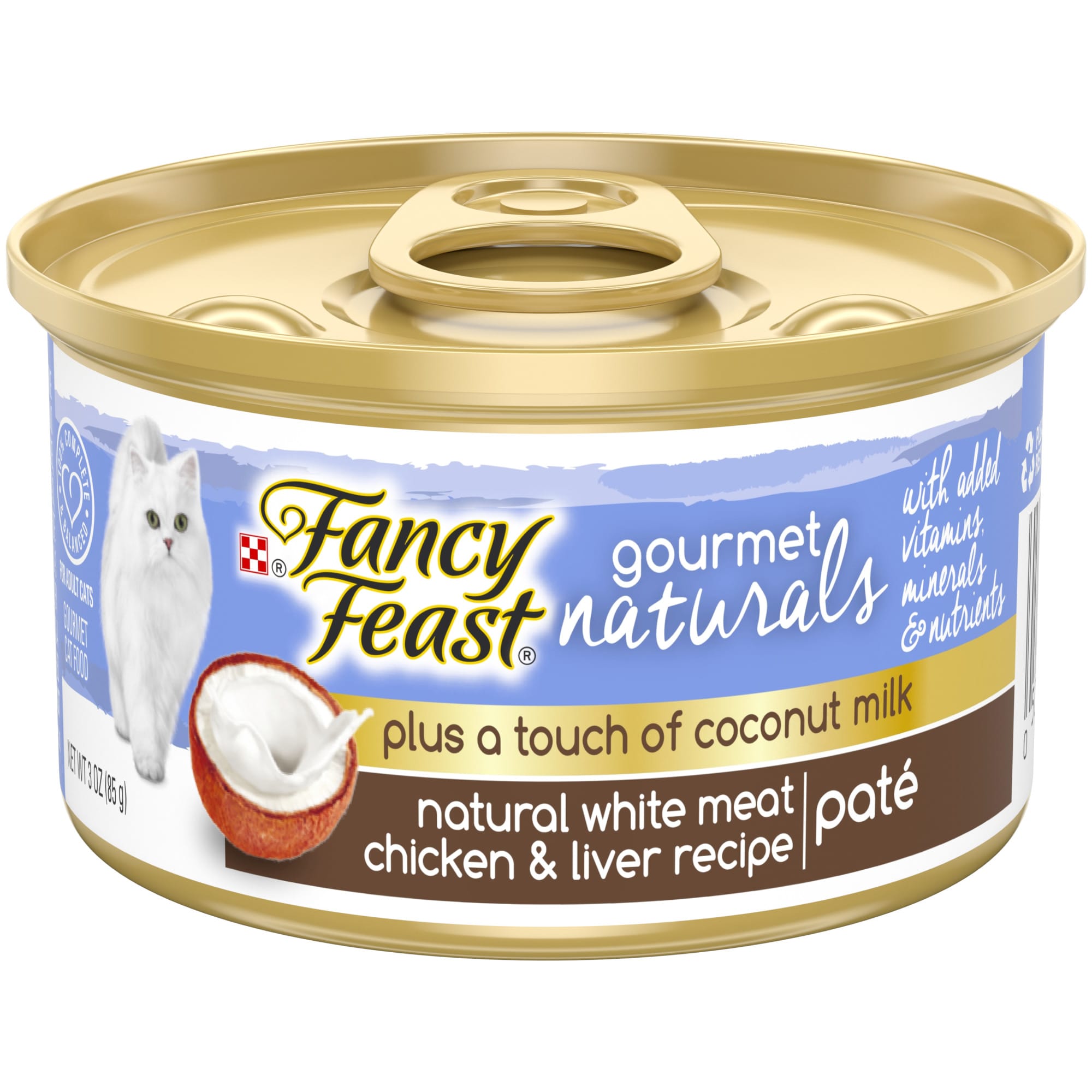 Fancy Feast Gourmet Naturals Plus Coconut Milk White Meat ...
