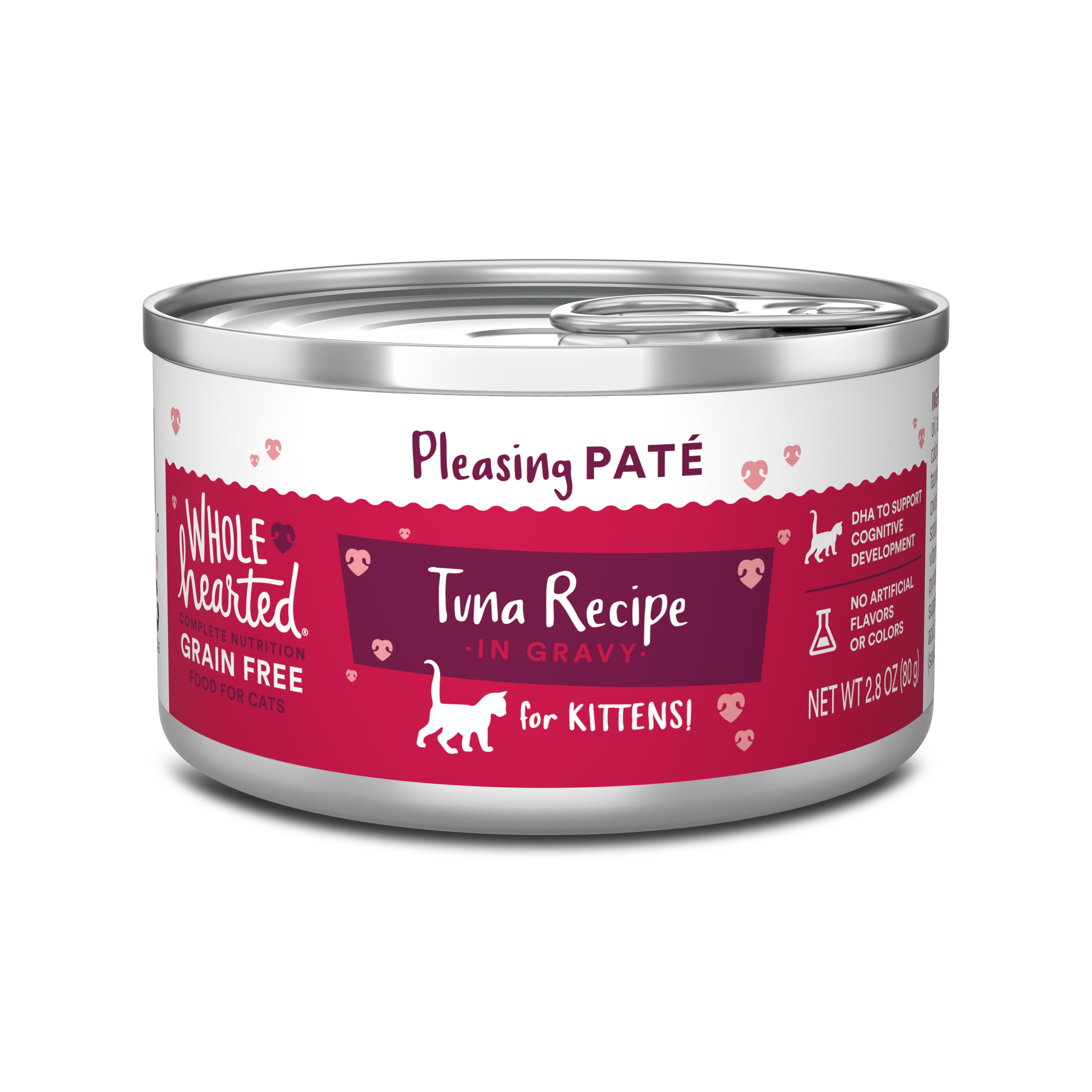 WholeHearted Grain Free Tuna Recipe Pate Wet Kitten Food 5.5 oz