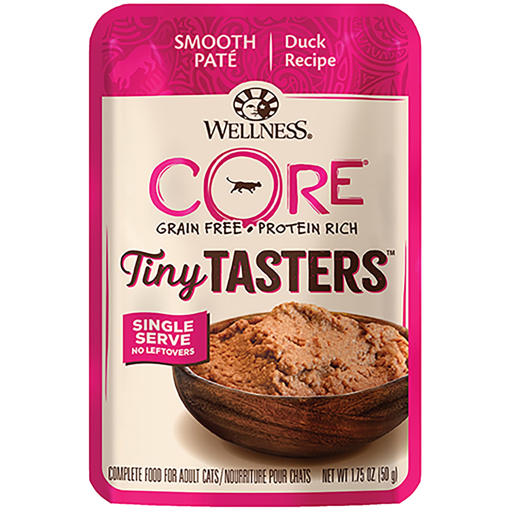 Wellness CORE Duck Pate Tiny Tasters GrainFree Cat Food