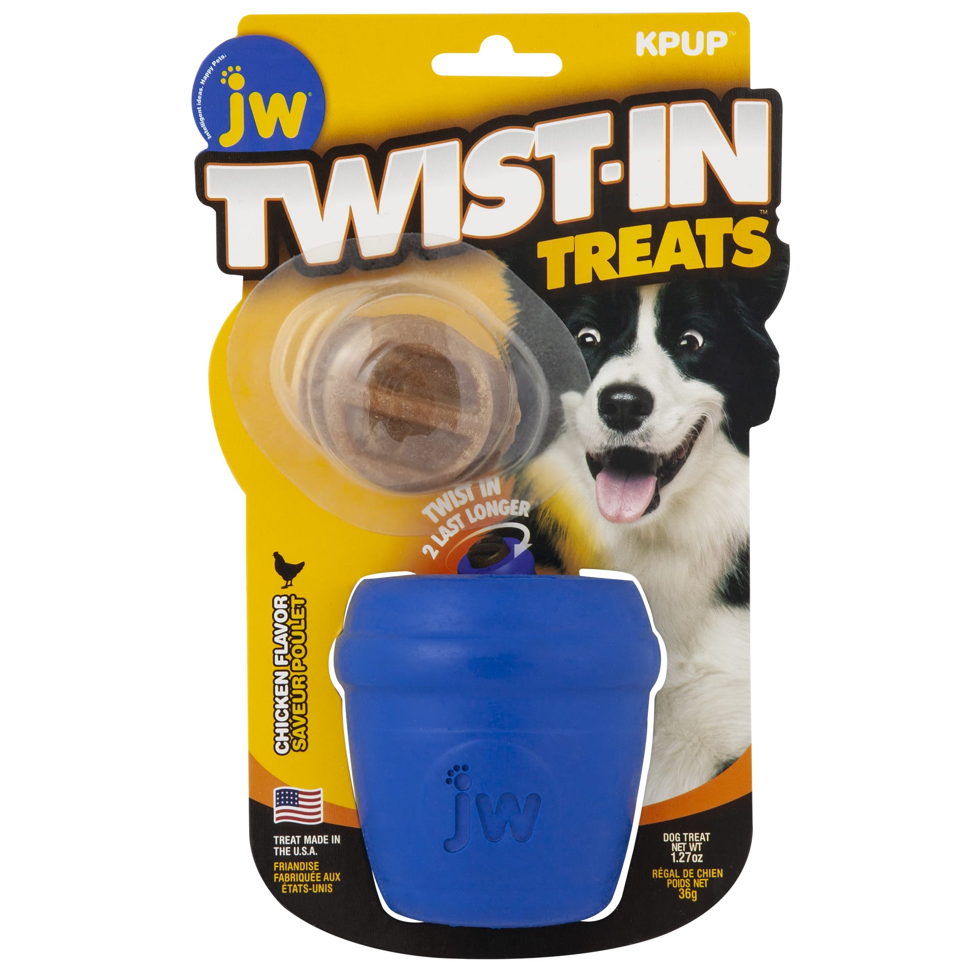 JW Pet Rockin Treat Ball Tough Treat Dispensing Slow Feeder Dog