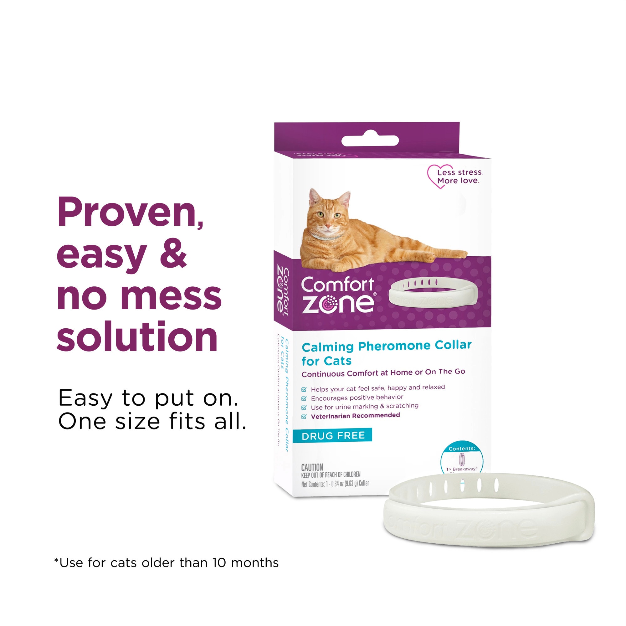 Comfort Zone Cat Calming Collar 2 Pack