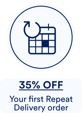 35% off Your first Repeat Delivery order