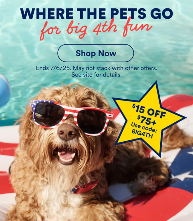 $15 OFF $75+ Use code: BIG4TH