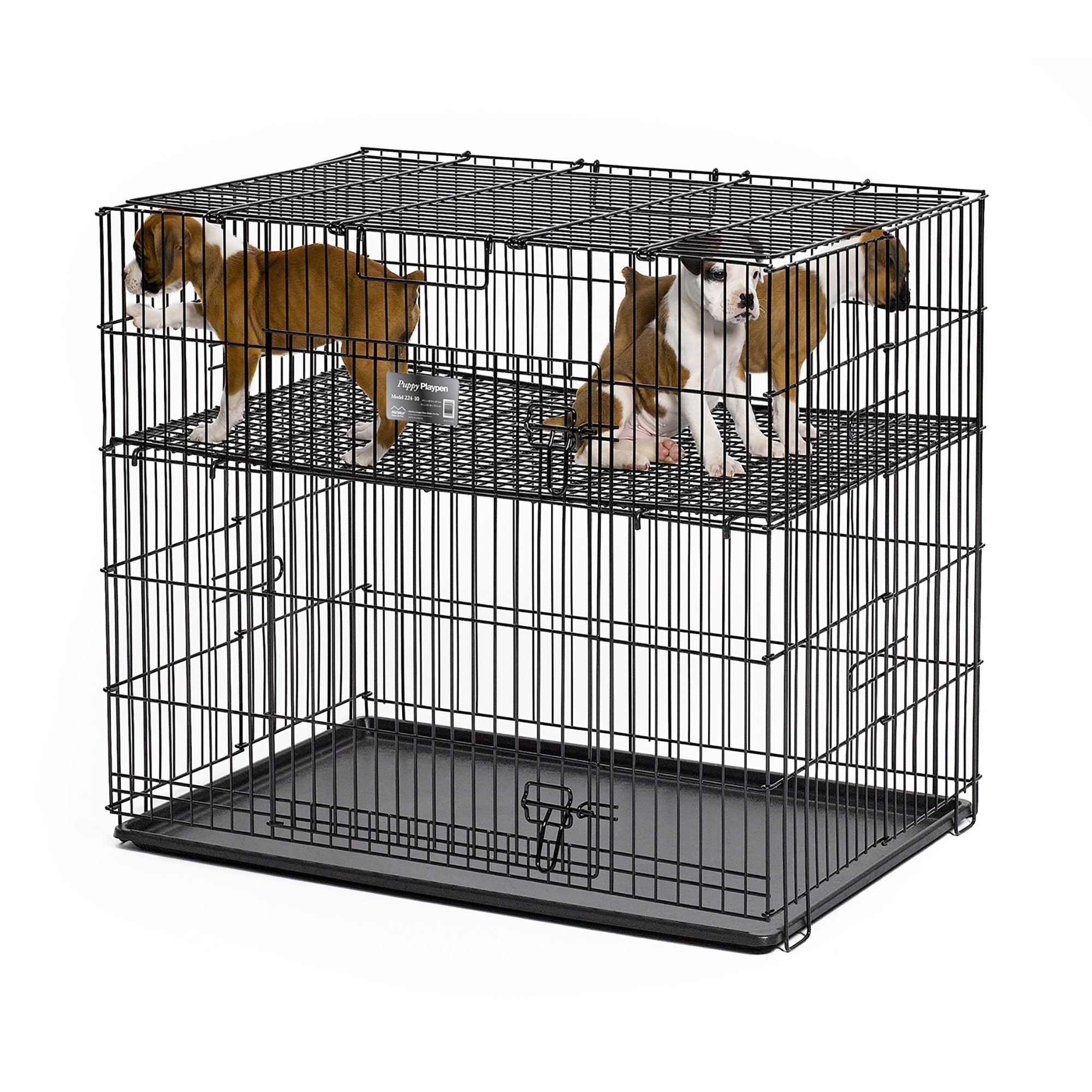 Dog pen with on sale bottom