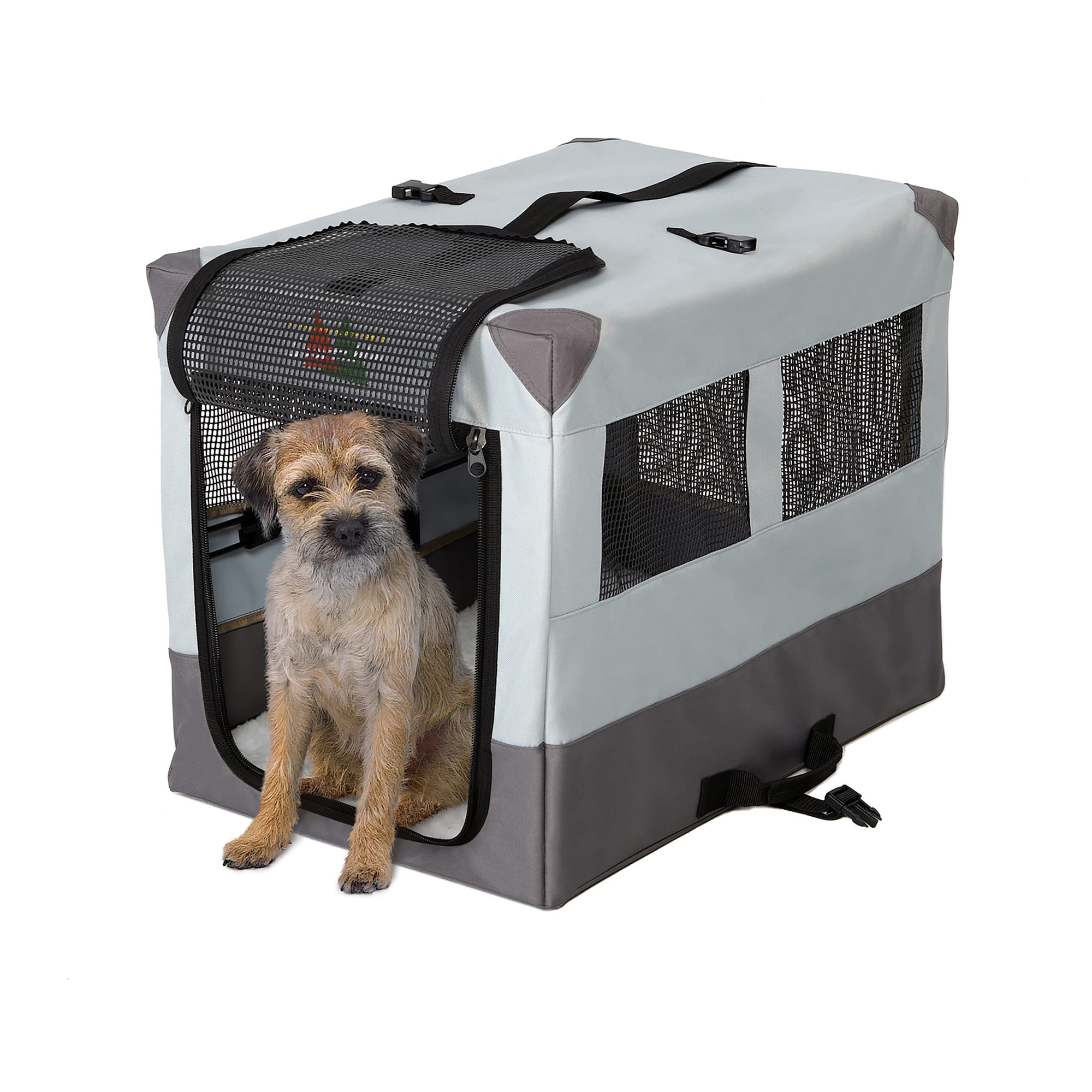 Midwest Canine Camper Sportable Tent Dog Crate, 24" L X 17.5" W X 20.25