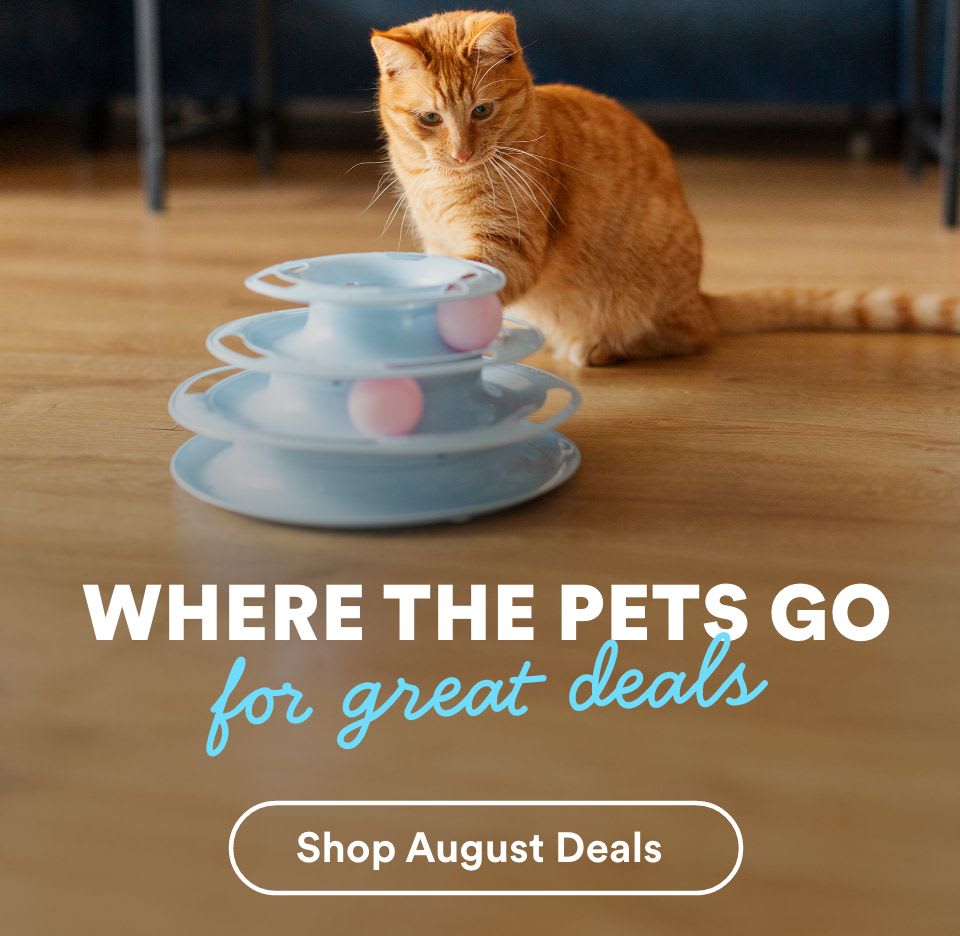 Where the pets go for great deals. Shop August Deals.