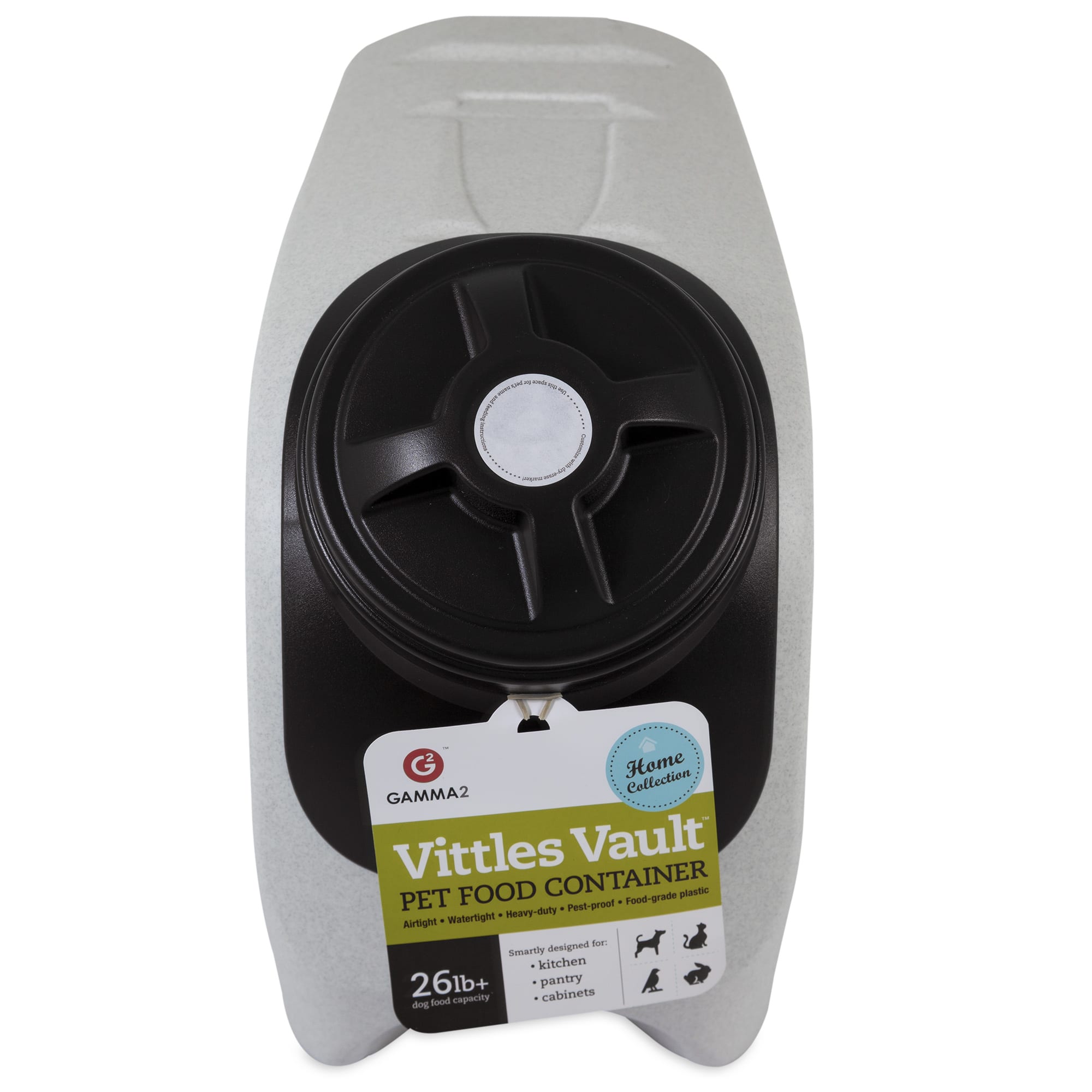 UPC 769397143263 product image for Gamma Vittles Vault Home Stackable Pet Food Container, 26 lbs., Medium, Off-Whit | upcitemdb.com