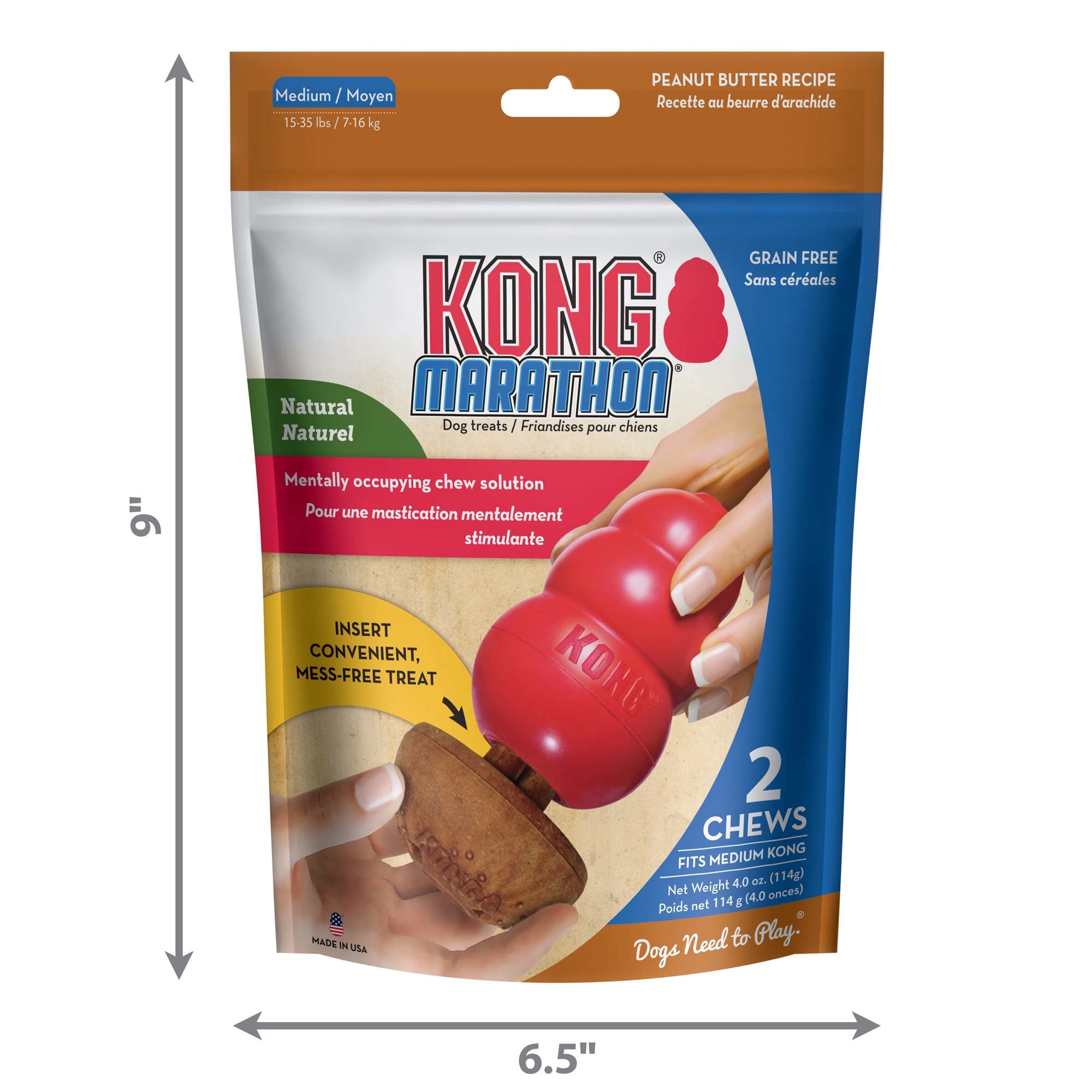 Kong marathon refill small sales