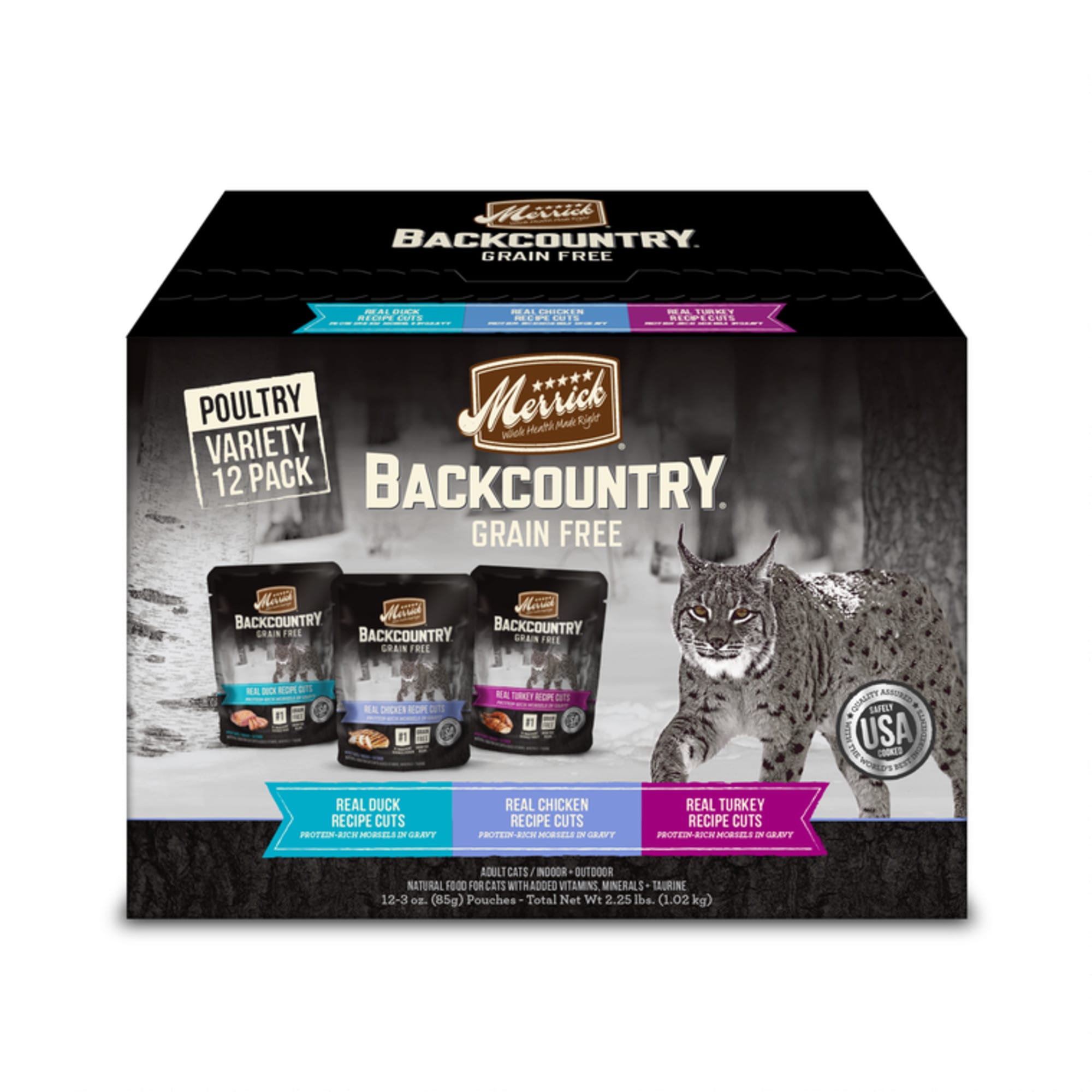 Merrick Backcountry GrainFree Poultry Wet Cat Food Variety Pack