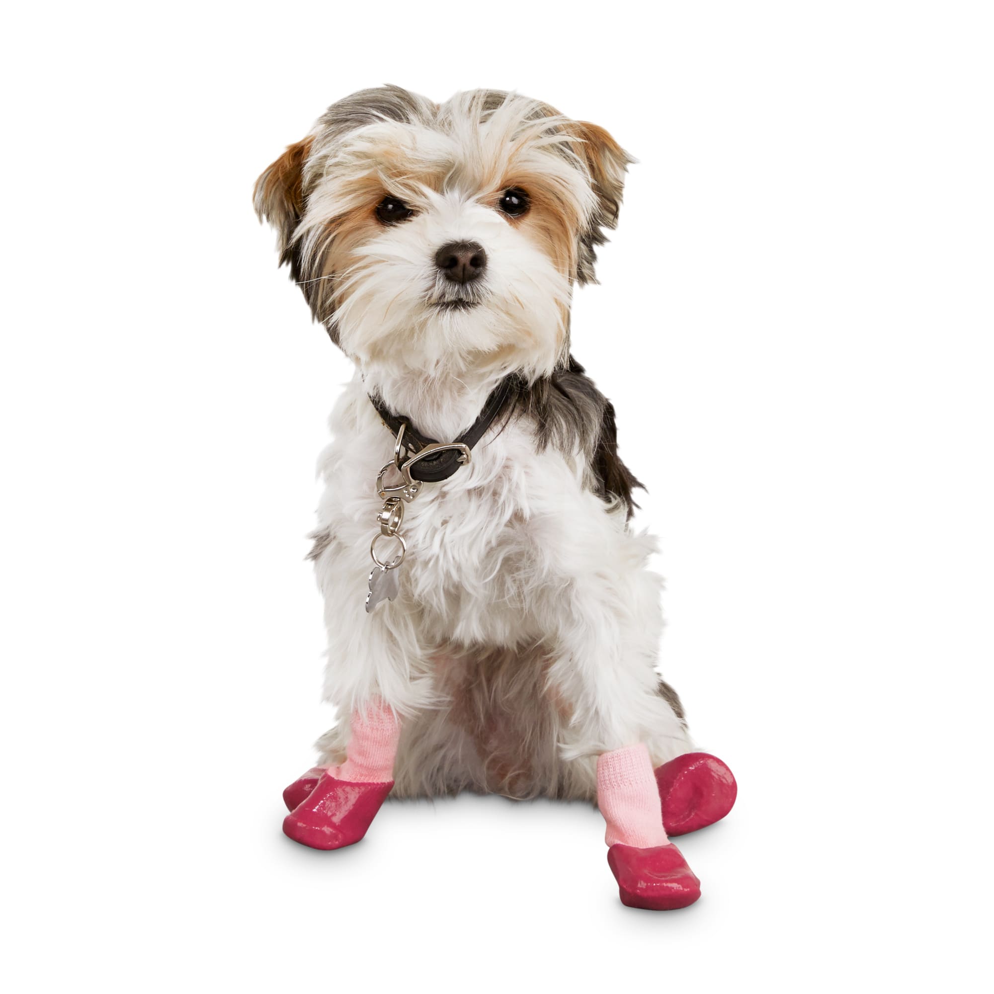 Good2Go Pink Gripper Dog Socks, X-Small 