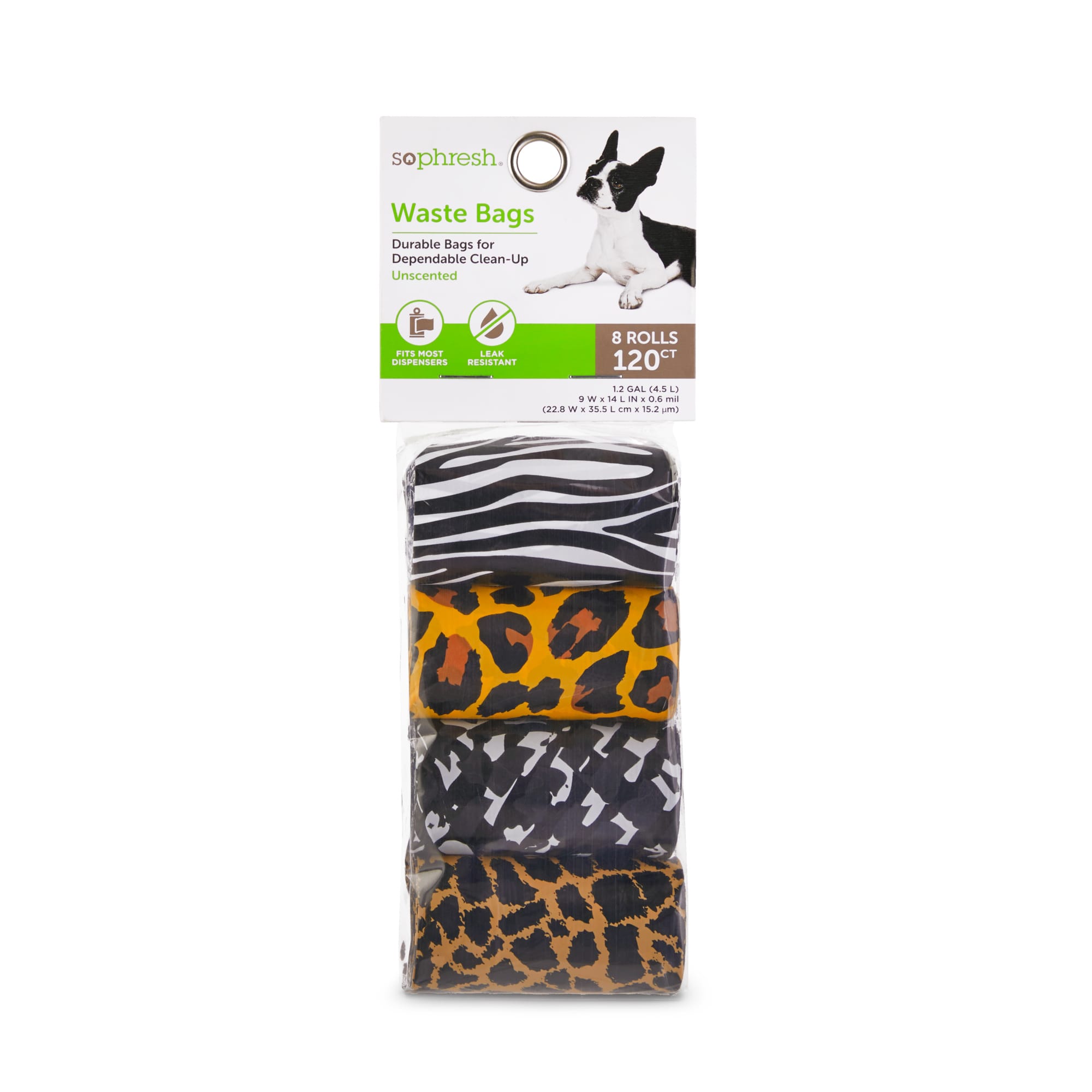 So Phresh AnimalPrint Dog Waste Bags, Count of 120 Petco