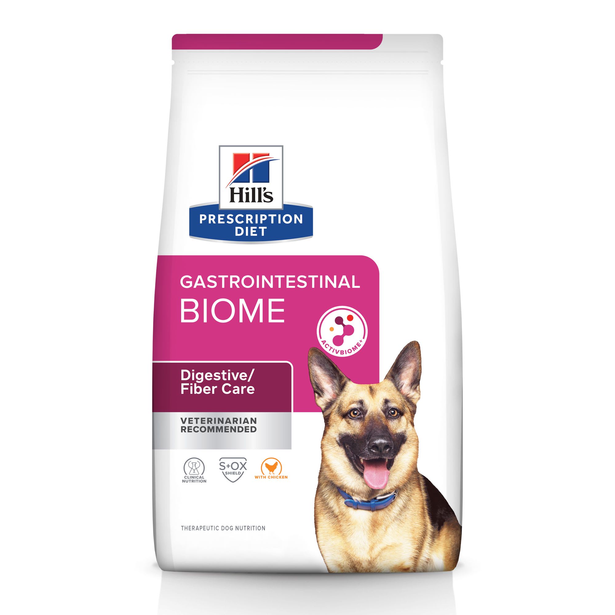 Hill s Prescription Diet Gastrointestinal Biome Digestive Fiber Care with Chicken Dry Dog food 27.5 lbs