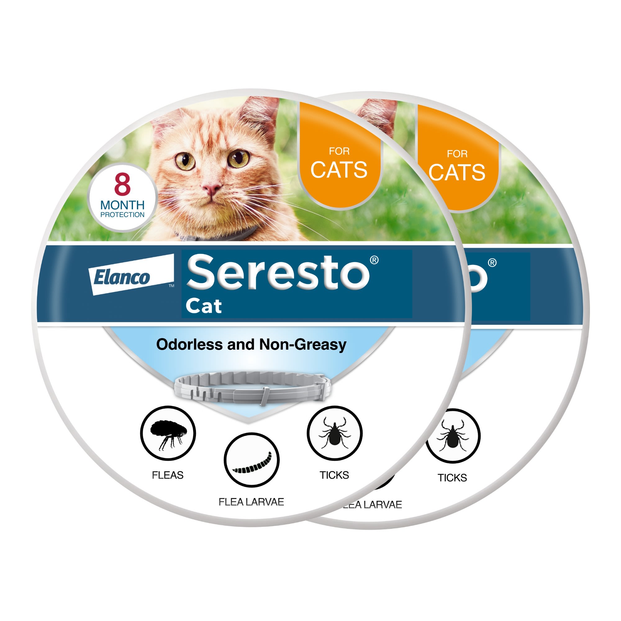 Seresto Flea And Tick Collar For Cats Pack Of 2 Collars Petco