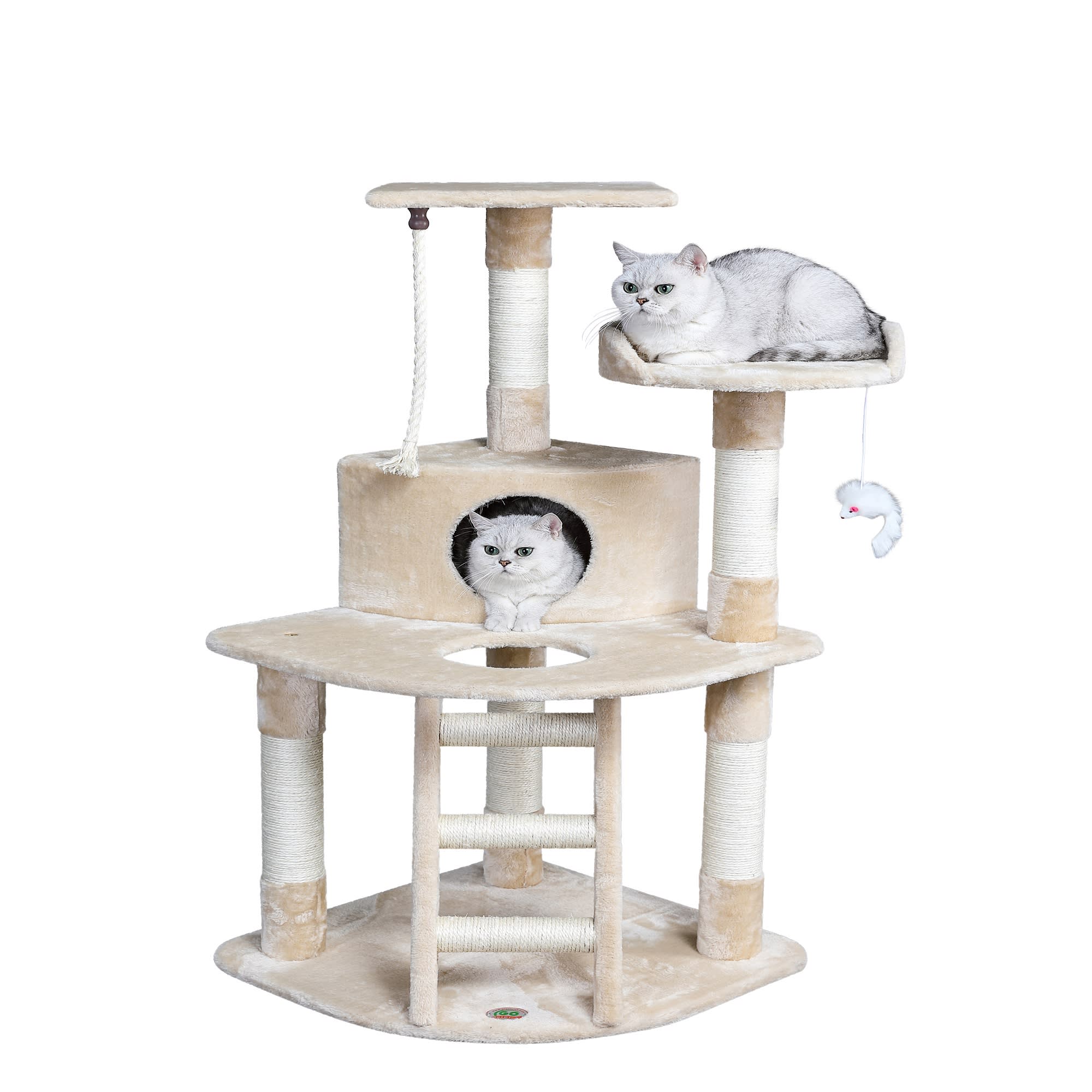 Beige cat hot sale tree