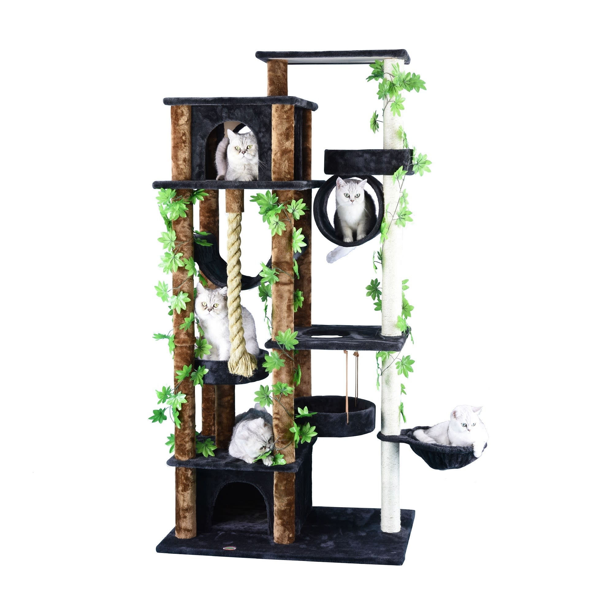 Cat tower cheap black