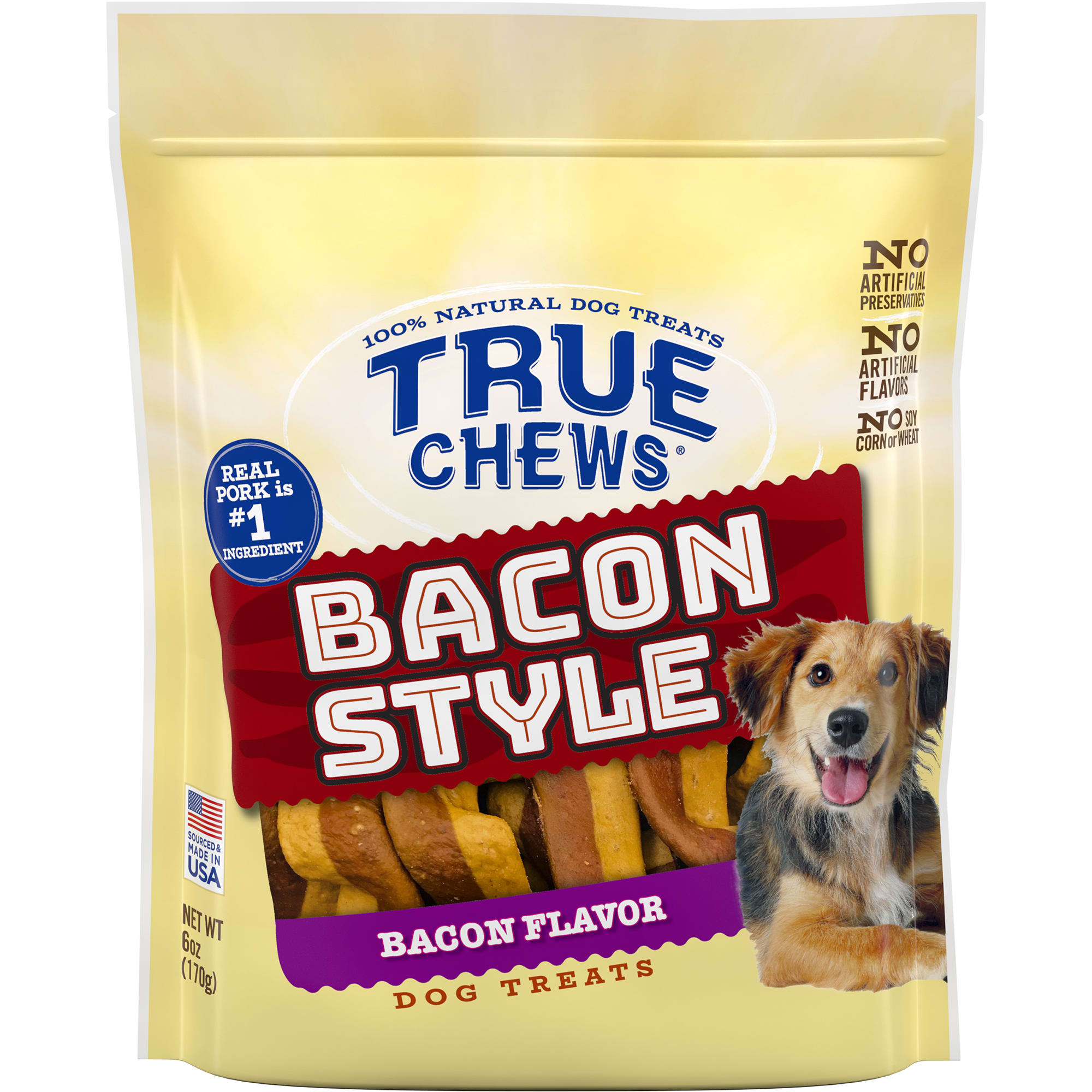 True Chews Bacon Style Bacon Flavor Dog Treats 16 Oz Petco