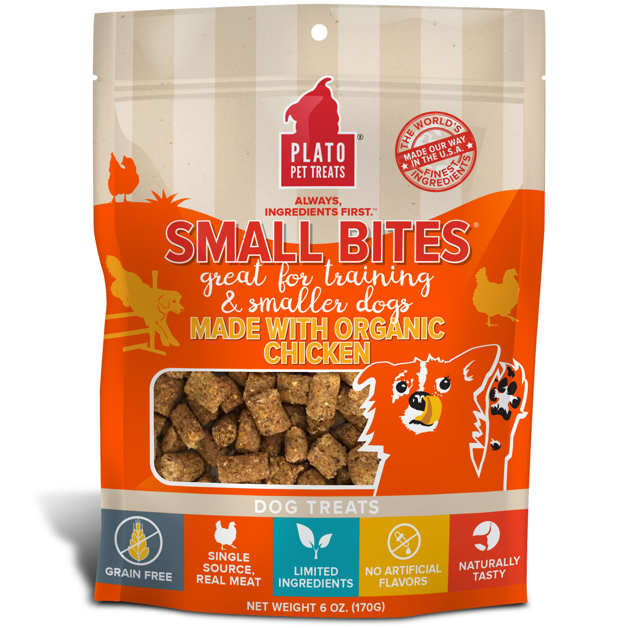 Plato Pet Small Bites Made with Organic Chicken Dog Treats | Shop Your ...