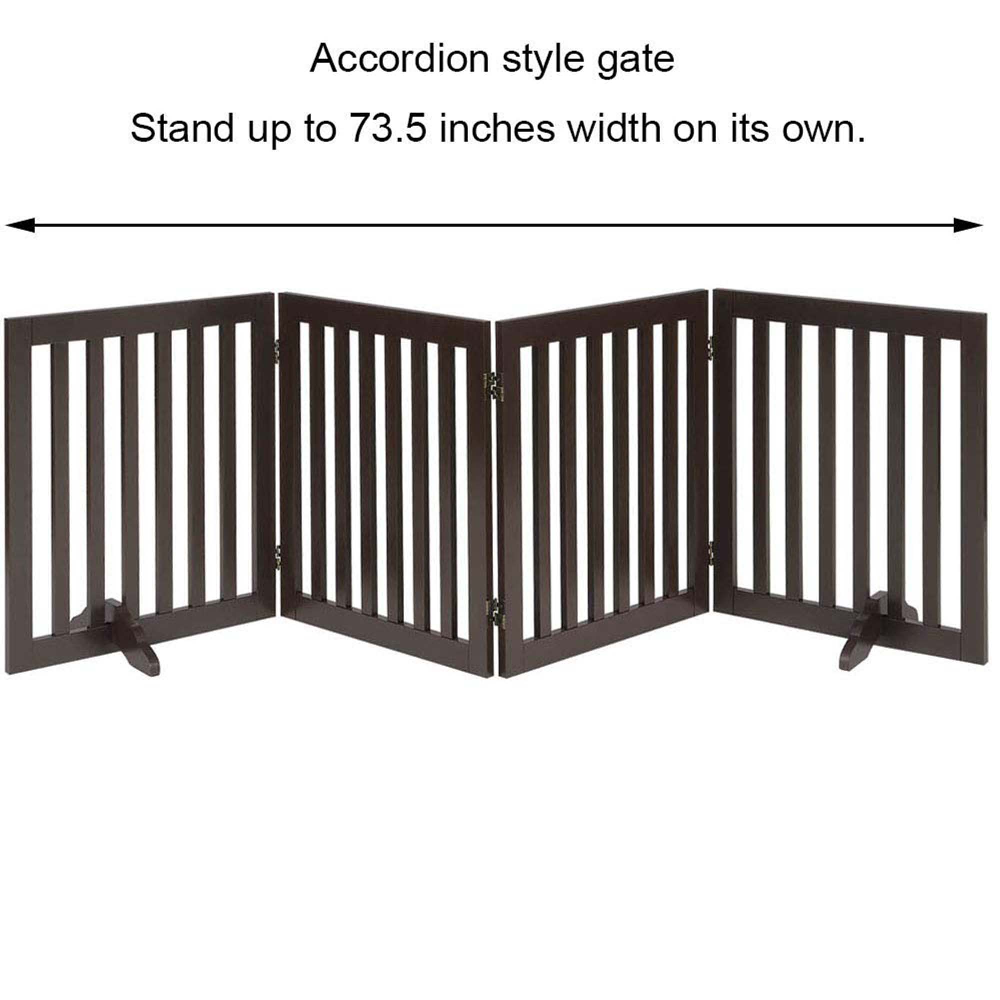 Accordion style dog outlet gate