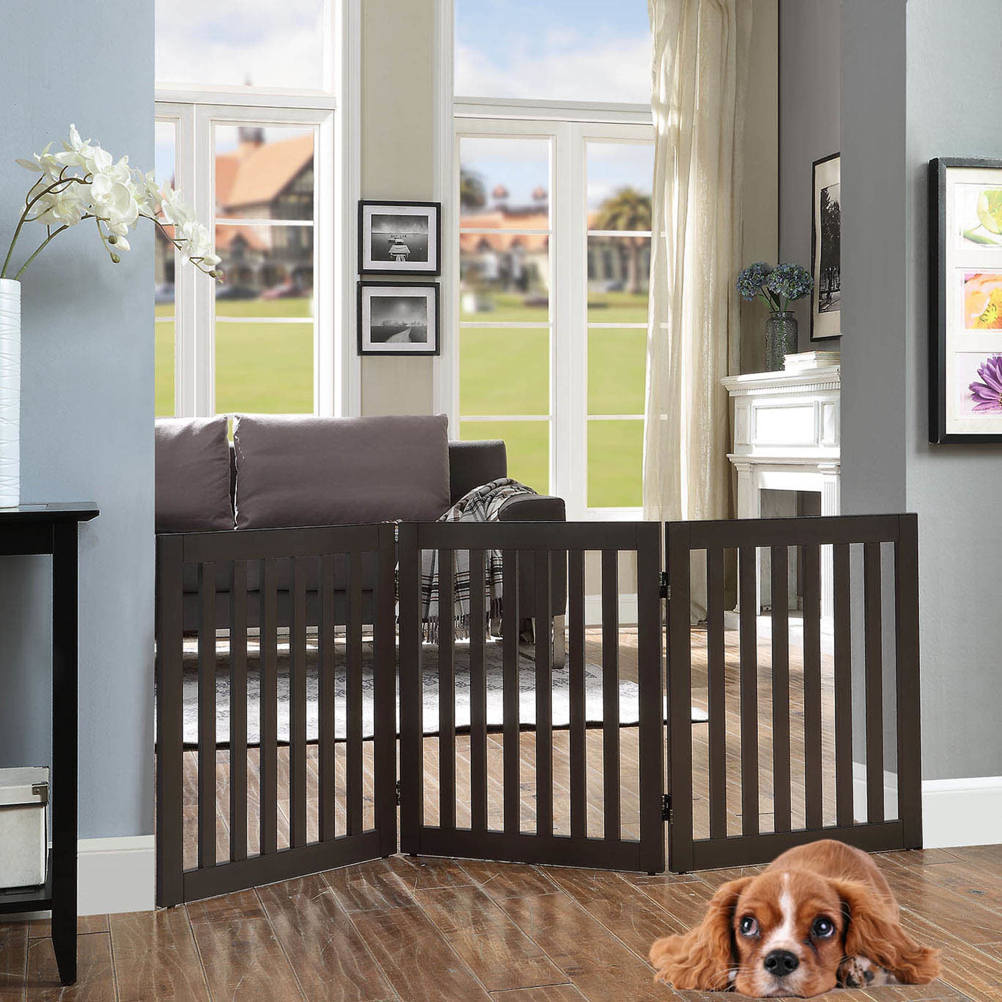 Wooden best sale puppy gate