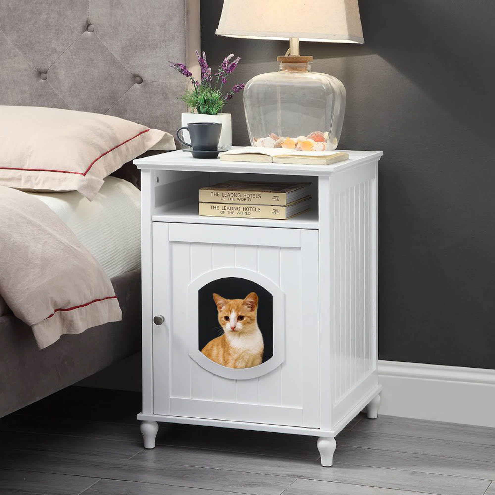 cat furniture litter box