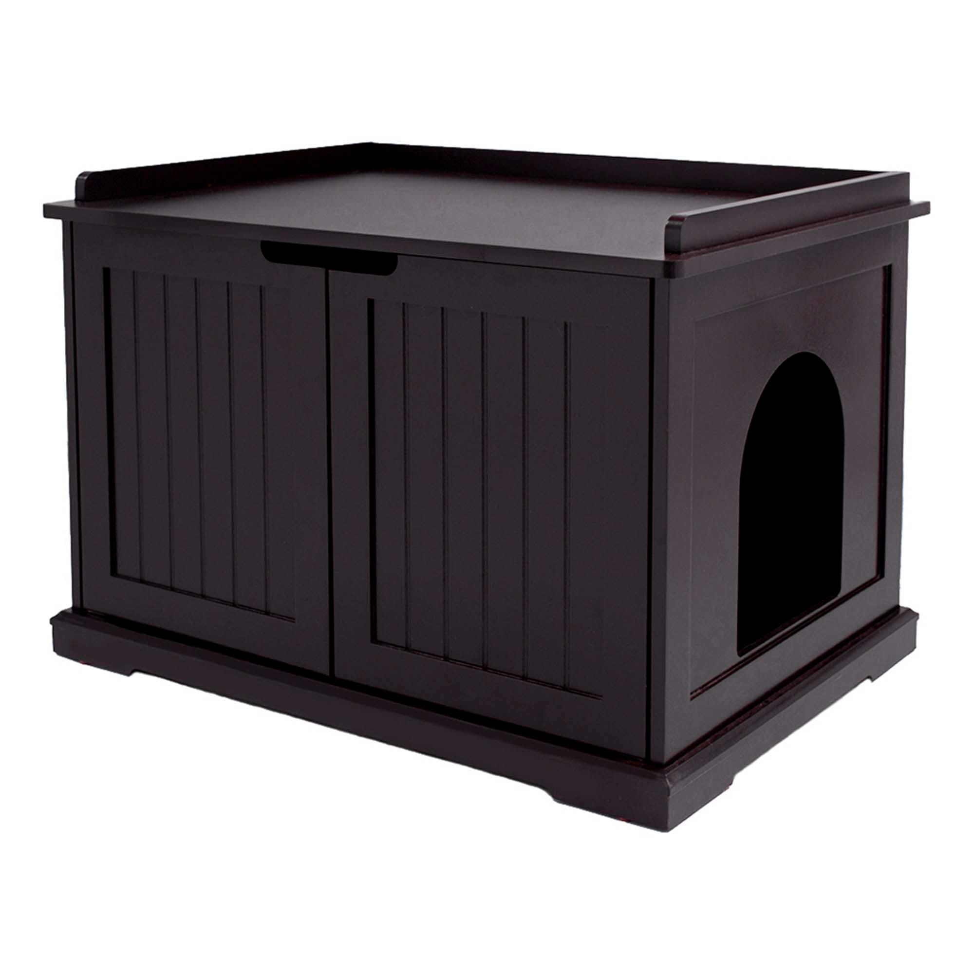 Plastic cat store litter box furniture