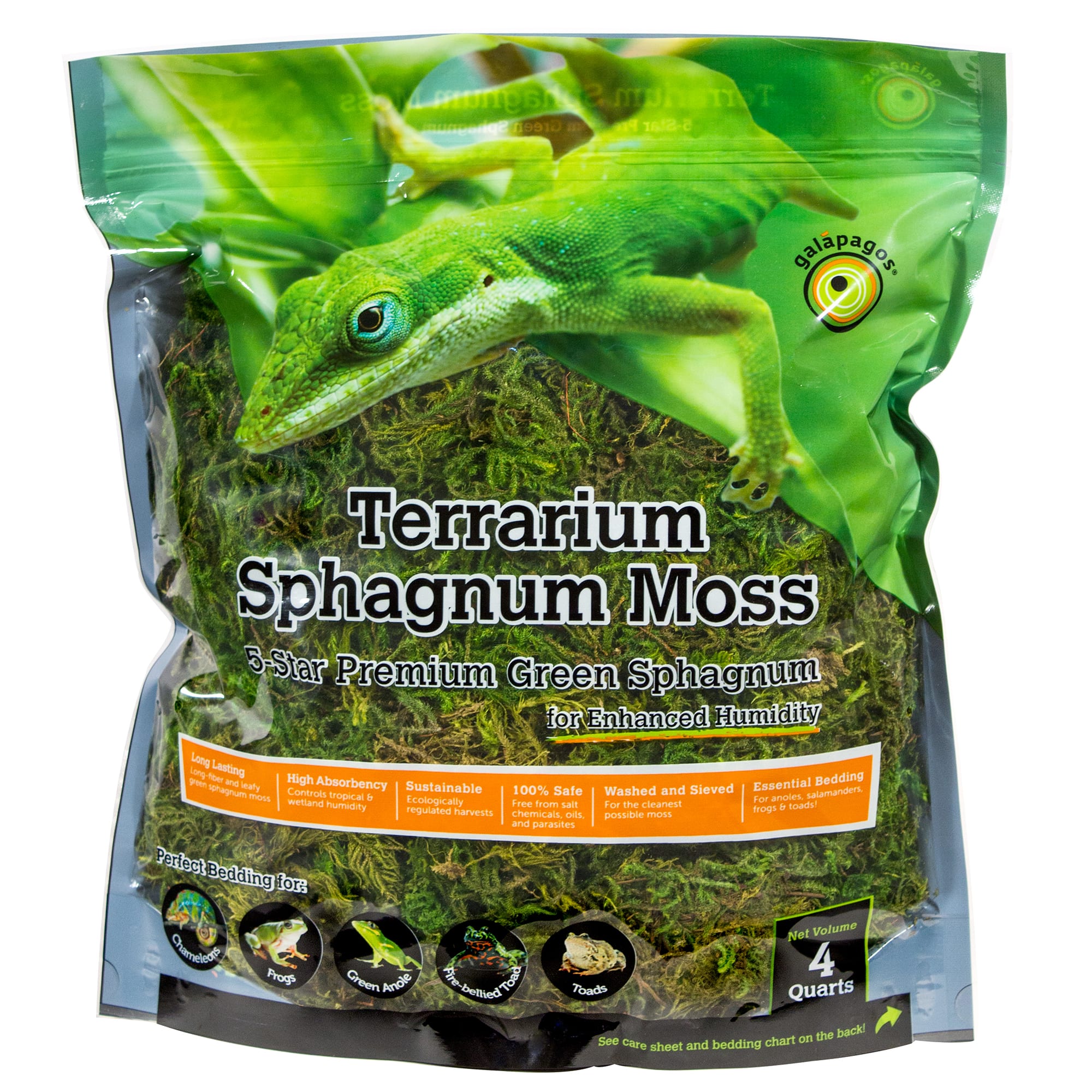 Galapagos Terrarium Sphagnum Moss, 4 Quart