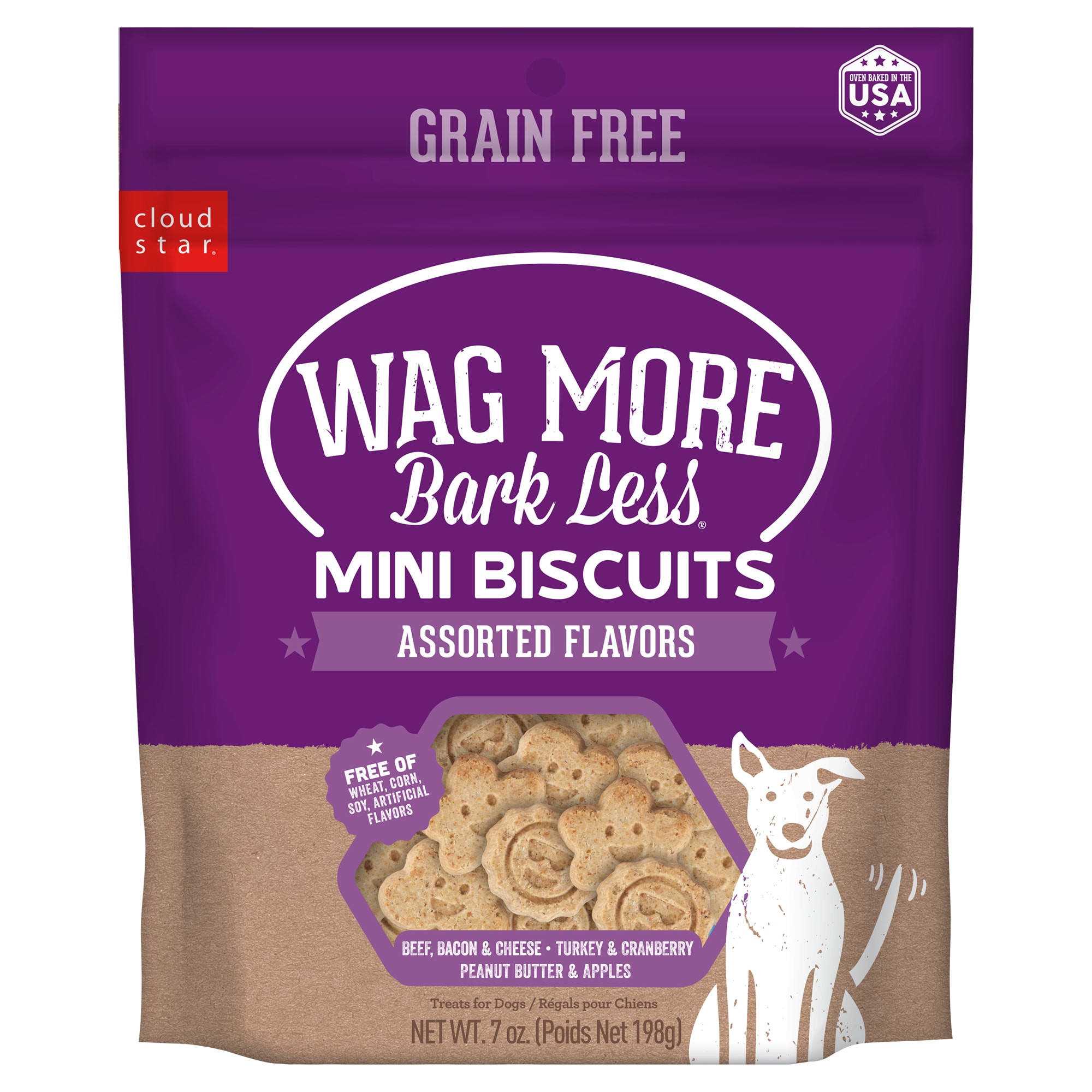 Cloud Star Wag More Bark Less Grain Free Mini Oven Baked Assorted