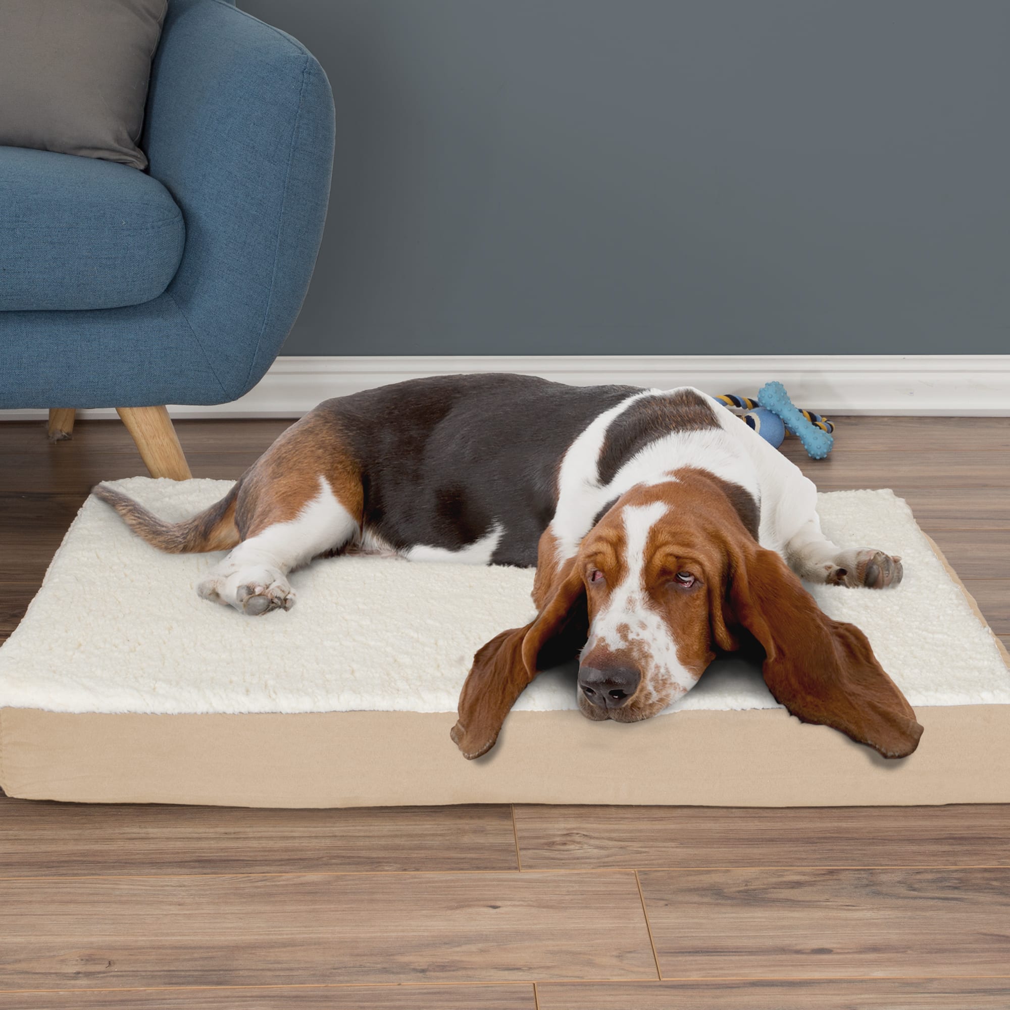 Petmaker Large Sherpa top Orthopedic Pet Bed