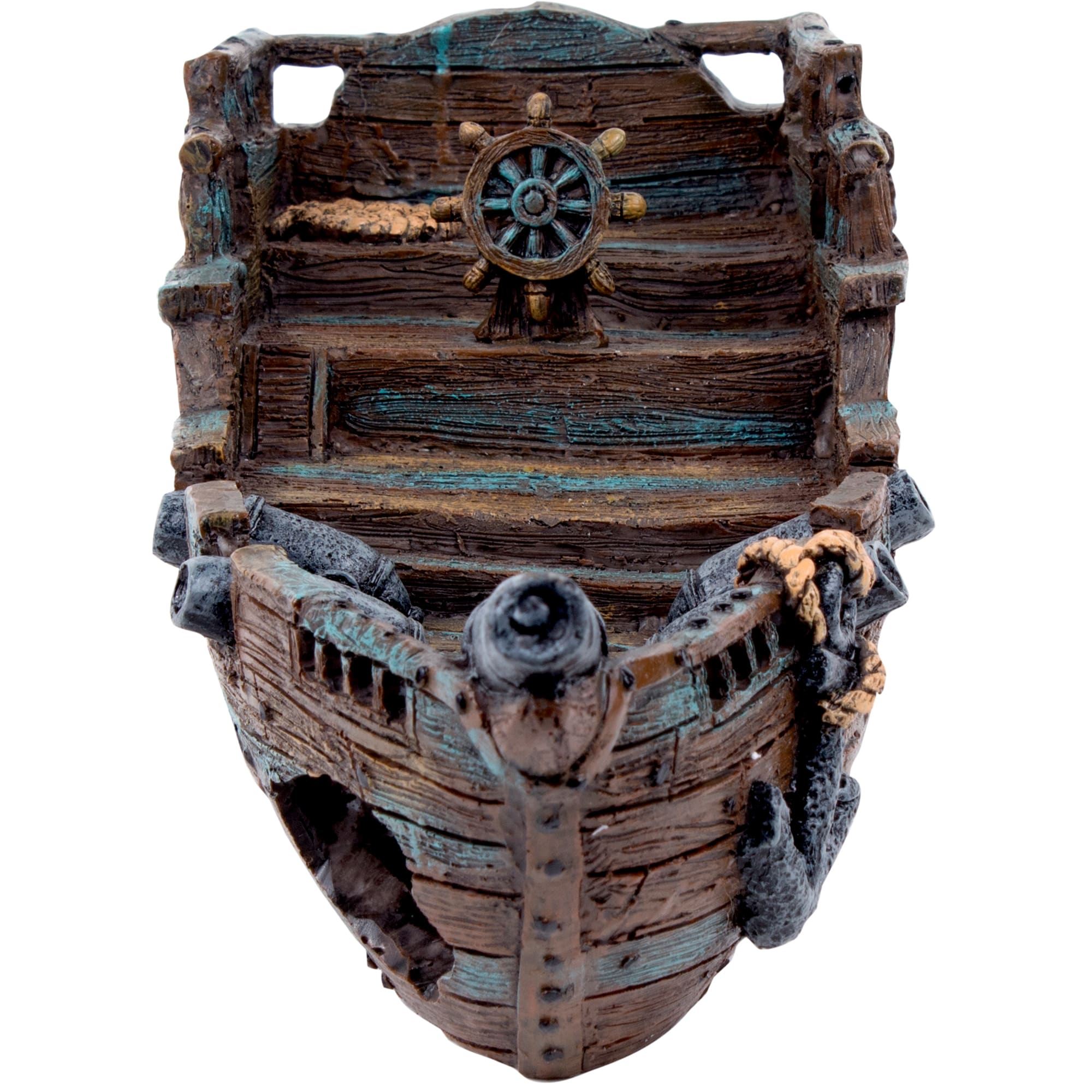 fish tank accessories shipwreck UNEAK Colorful landscape makes your fish vitality Optimized Design Shipwreck Freshwater Tank Decorations Petzlifeworld