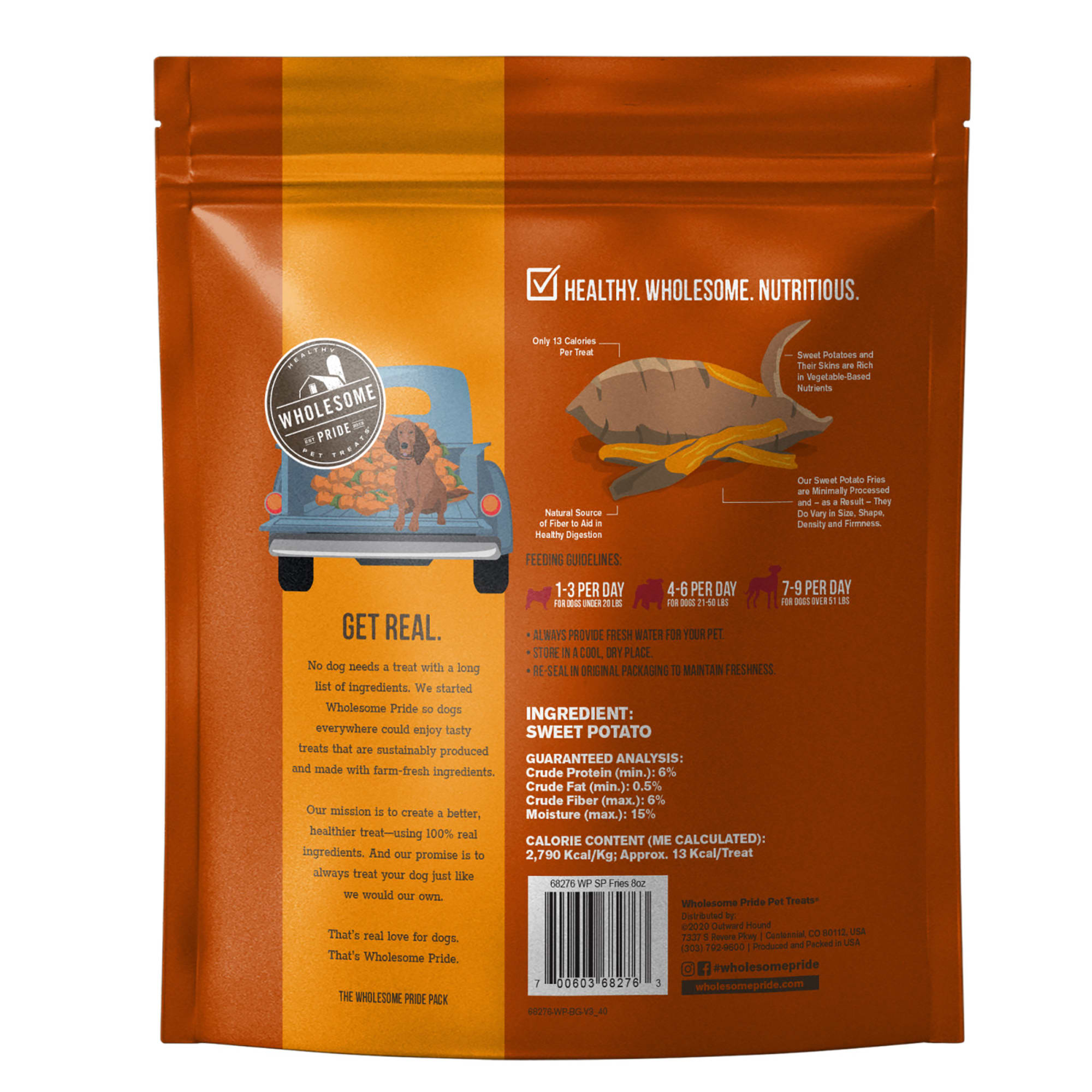 Wholesome Pride Sweet Potato Fries Dog Treats 8 oz. Petco