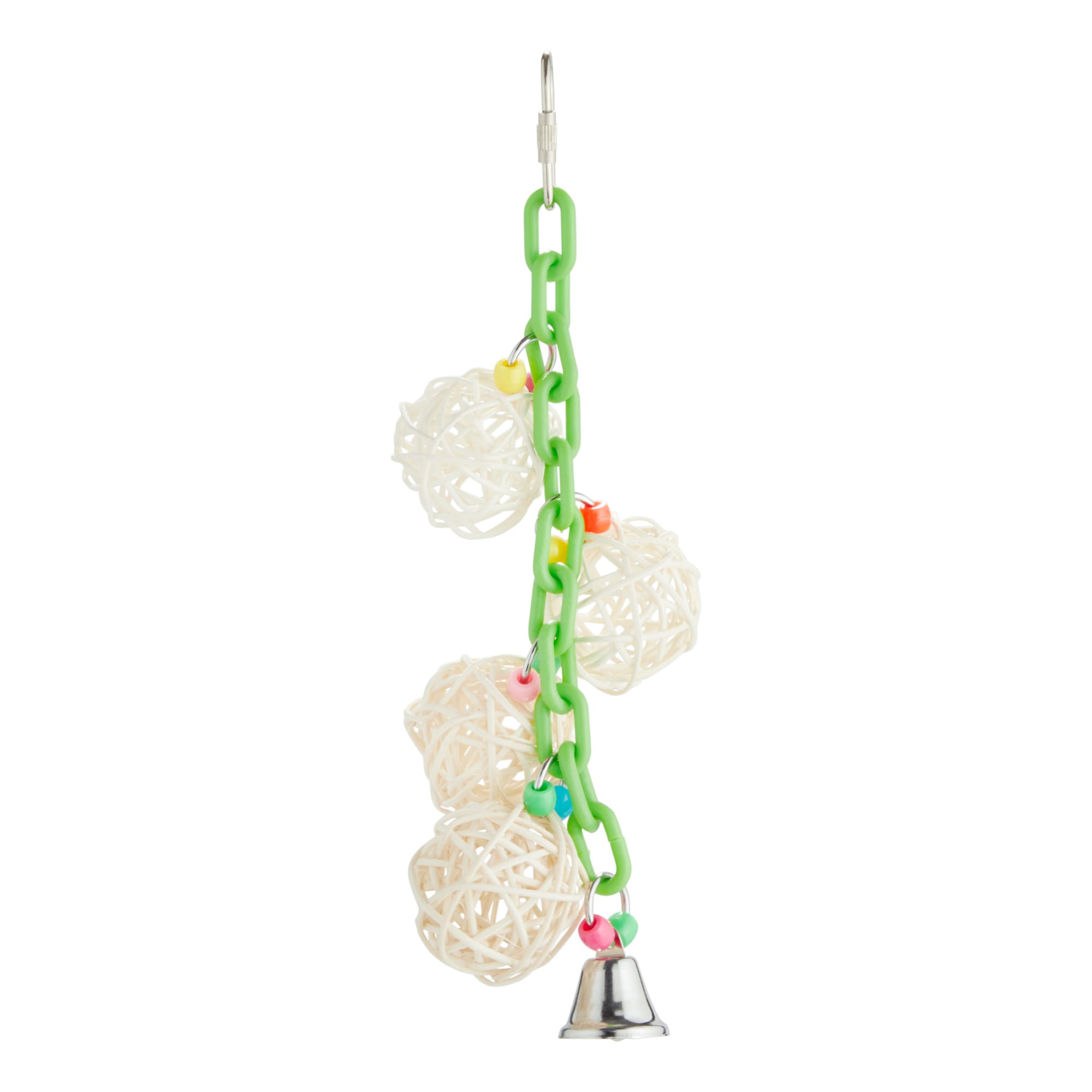 PENN PLAX 6" LATTICE BALLS WITH BELL SMALL BIRD TOY FREE SHIPPING IN THE USA 