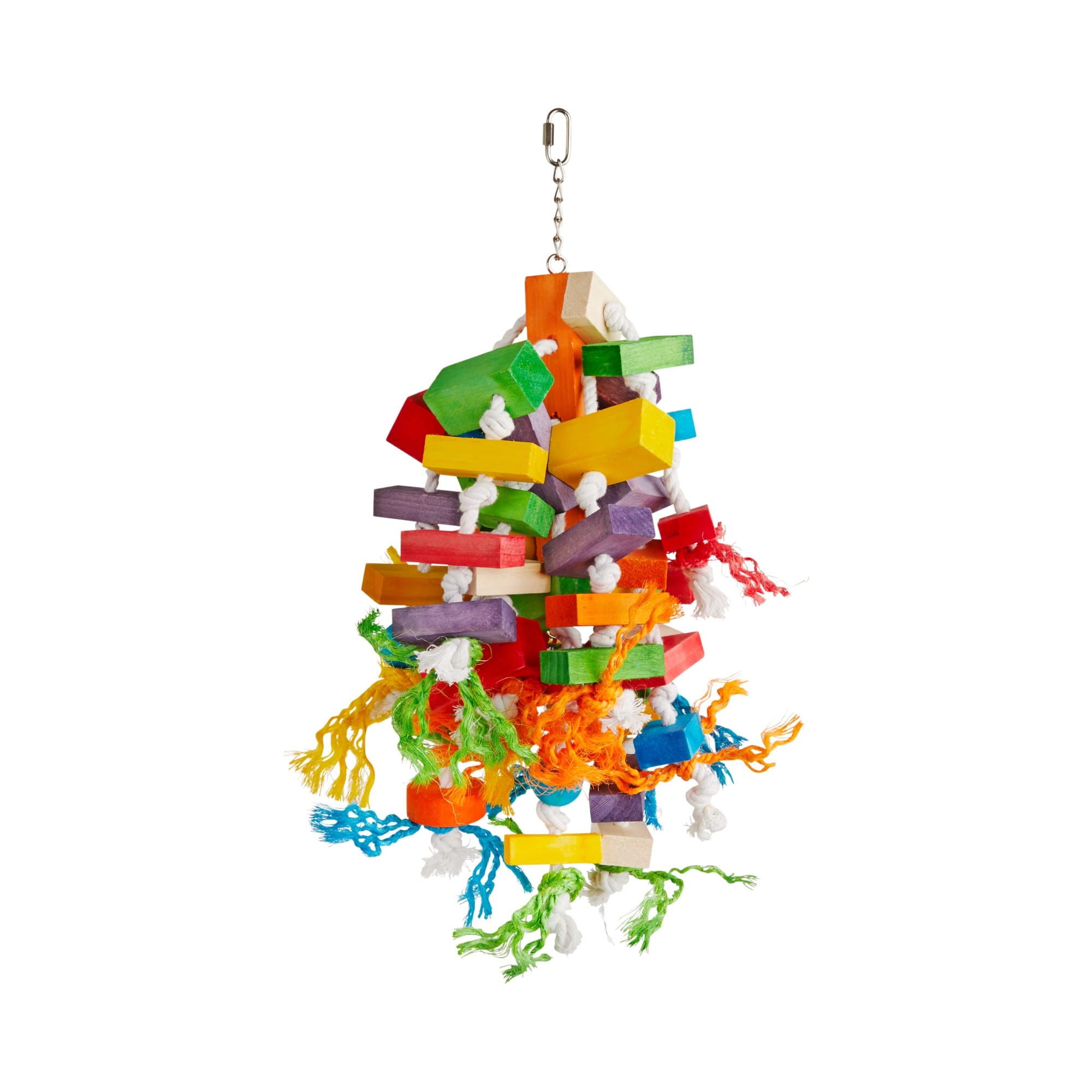 You & Me Large Colorblock Bird Chew Toy for Macaws & Amazons