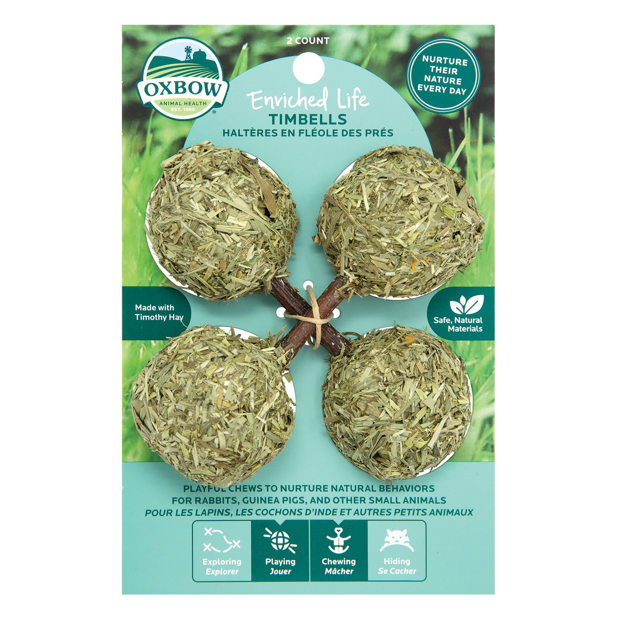 Oxbow Enriched Life Timbells Chew for Rabbits Count of 2