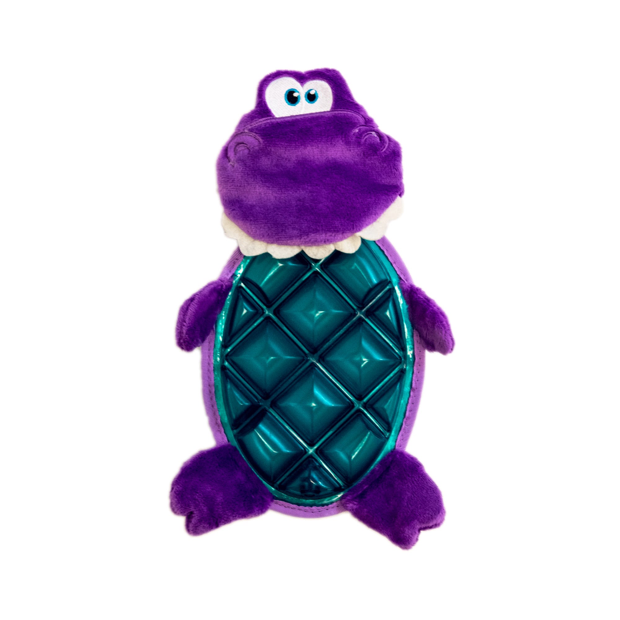 purple dinosaur dog toy