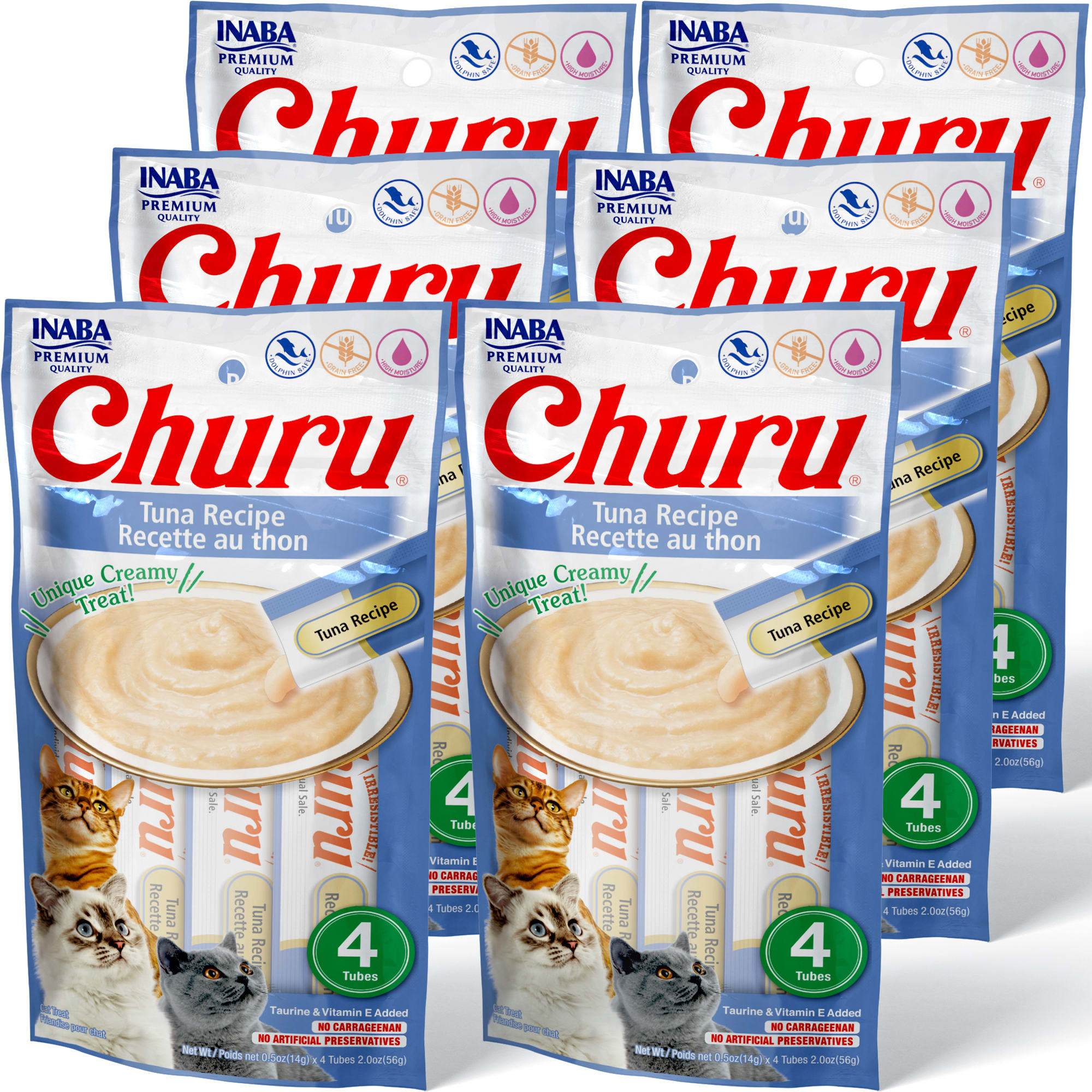 Inaba Churu Tuna Recipe Cat Treats 2 oz. Count of 4 x .5 oz. Petco