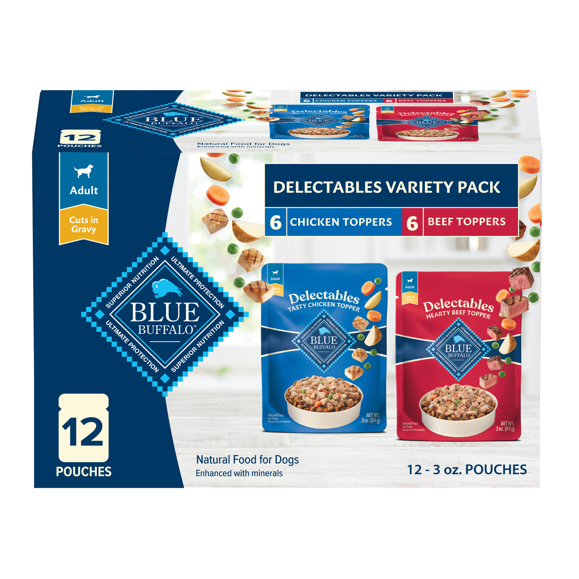 Blue Buffalo Blue Delectables Grain Free Natural Chicken Dinner & Beef