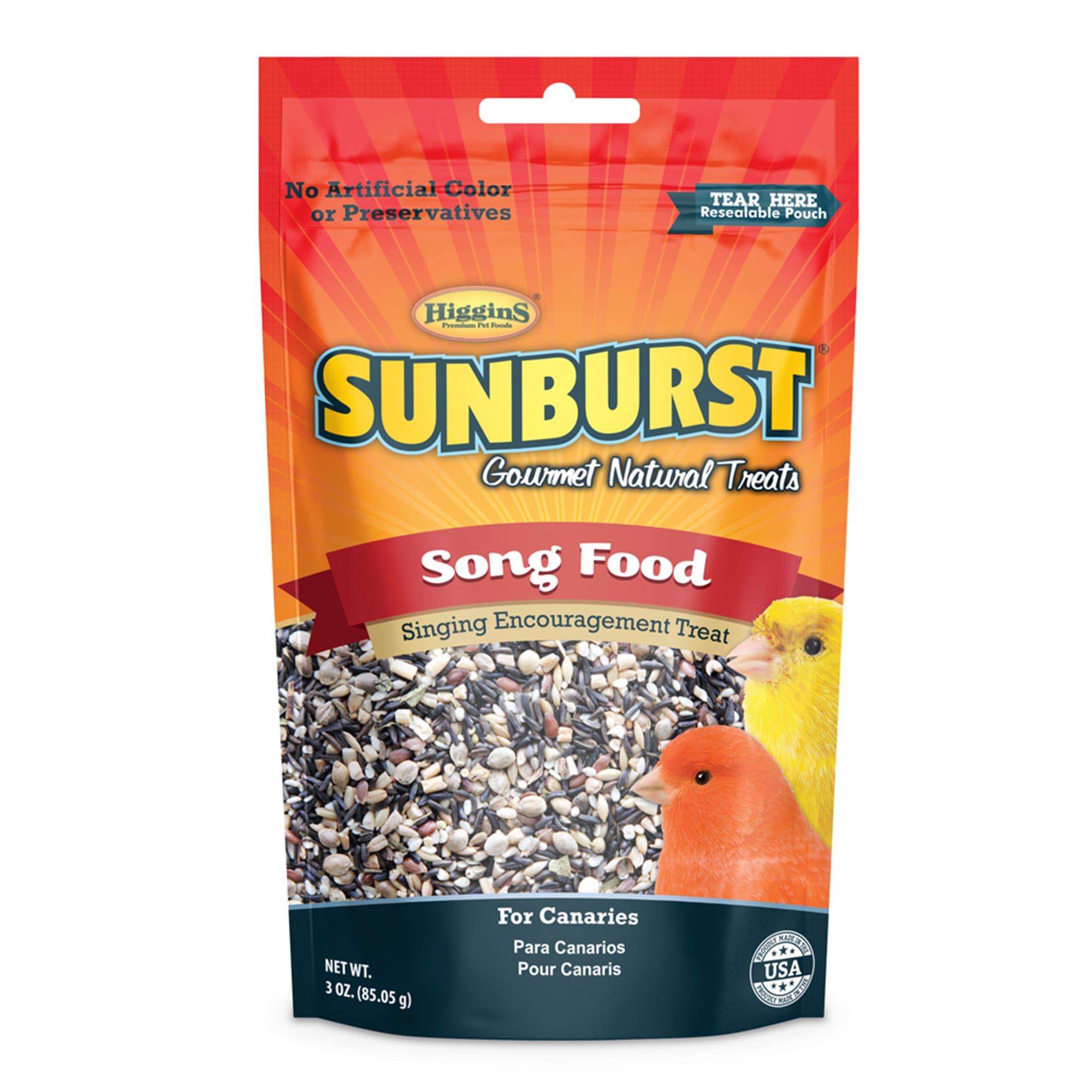 Higgins Sunburst Gourmet Natural Song Food Canary Treat, 3 ...