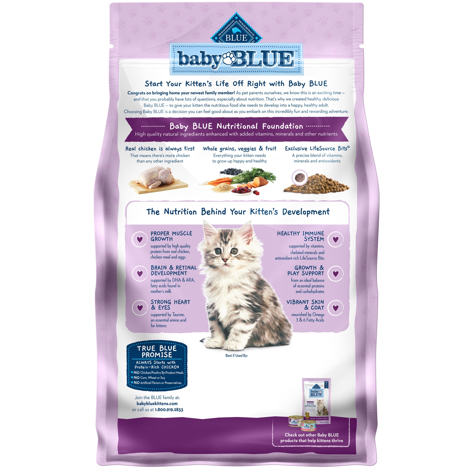 Blue buffalo healthy growth store natural kitten dry cat food