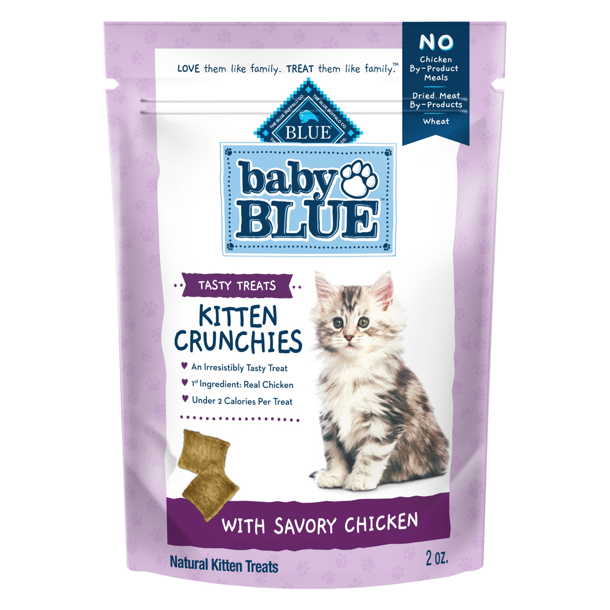 Blue Buffalo Baby Blue Crunchies Natural Savory Chicken Kitten Treats 2 Oz Petco