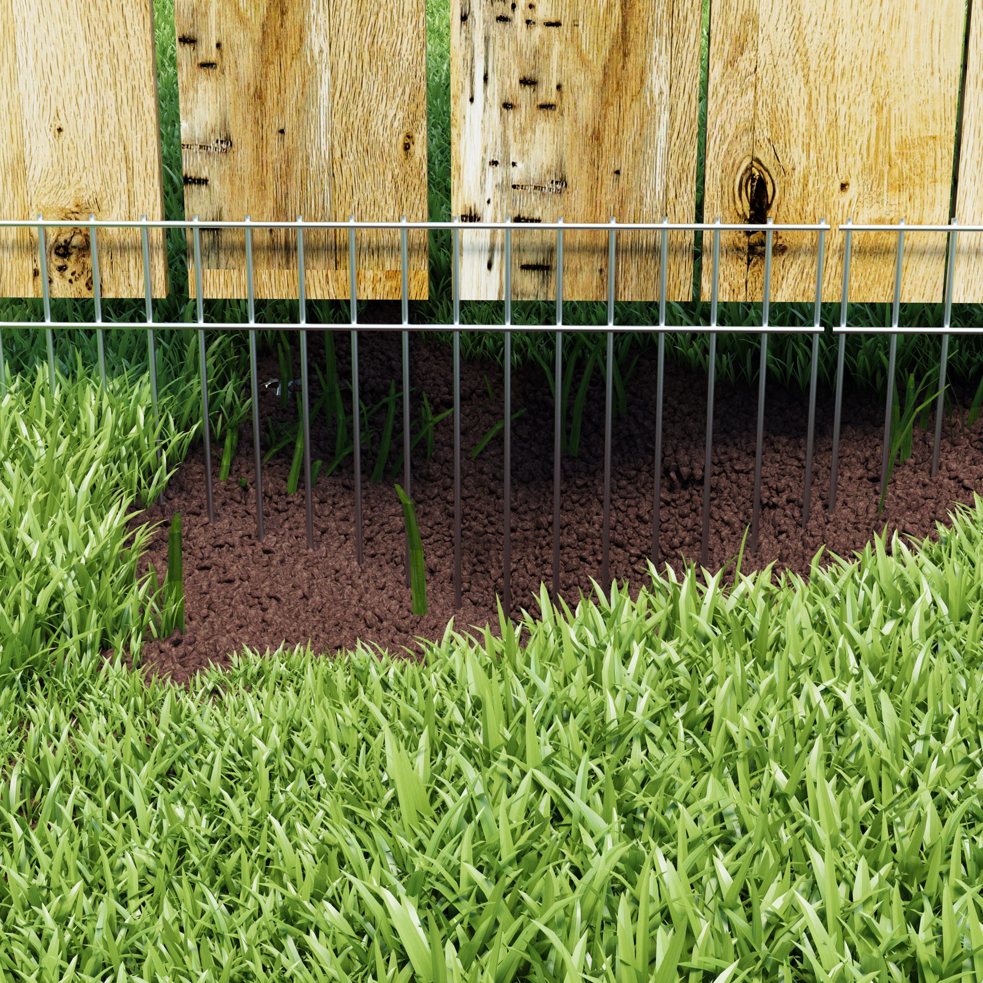 Fence for digging outlet dogs