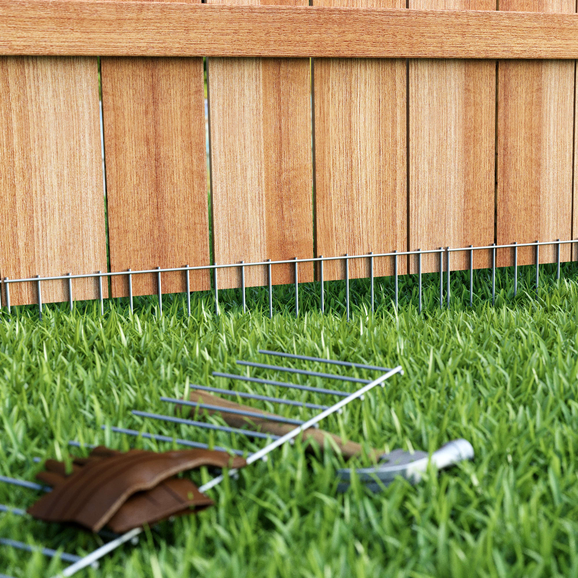 Fencing to keep outlet dogs from digging under