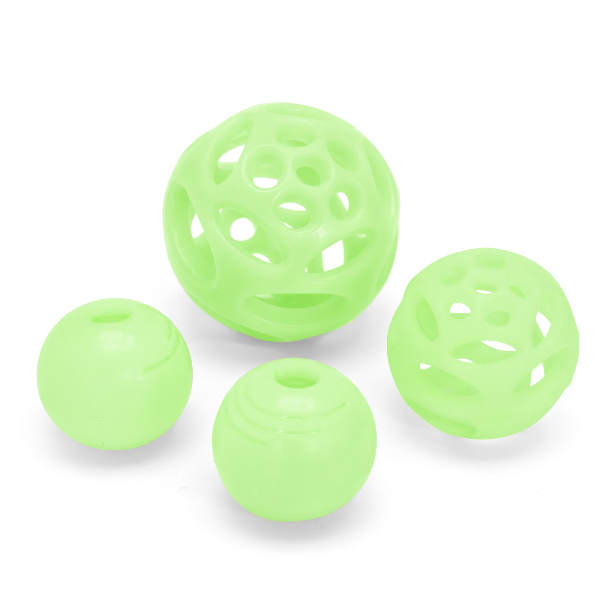 Fun Central Green Glow Bouncing Ball Damaged Packaging Pack of 2 